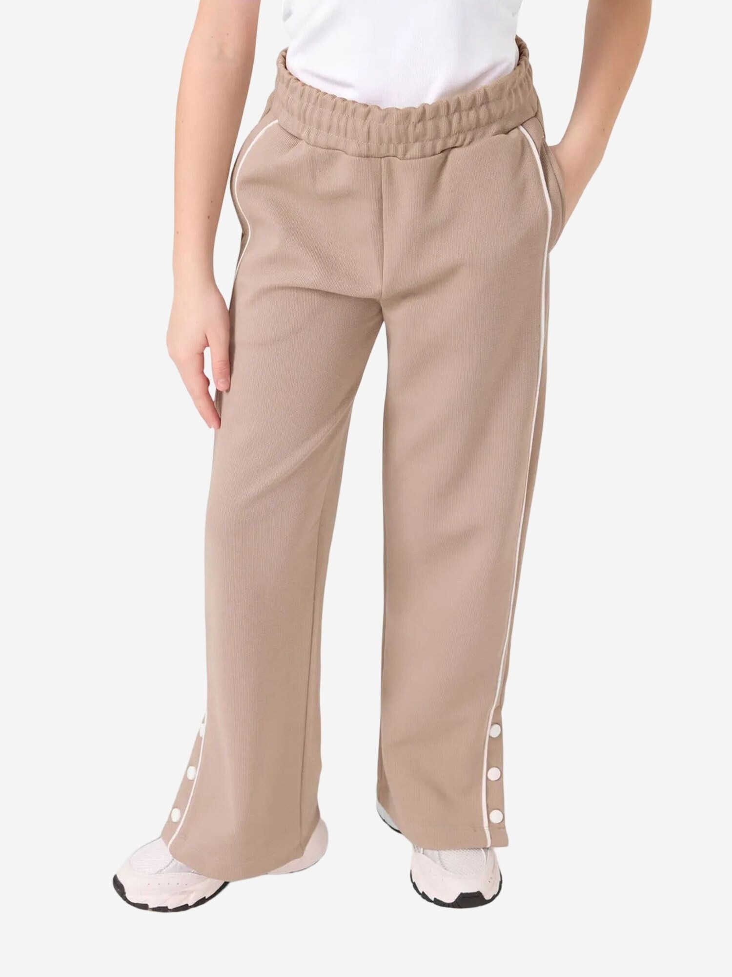 Tommy Life Hlače 'TOMMY Weite Jogginghose mit elastischem Bund' boja devine dlake (camel)