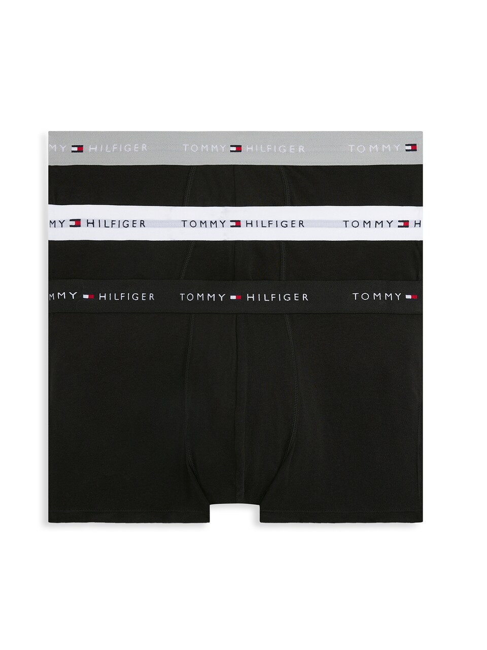 Boxershorts 'Essential' grå / röd / svart
