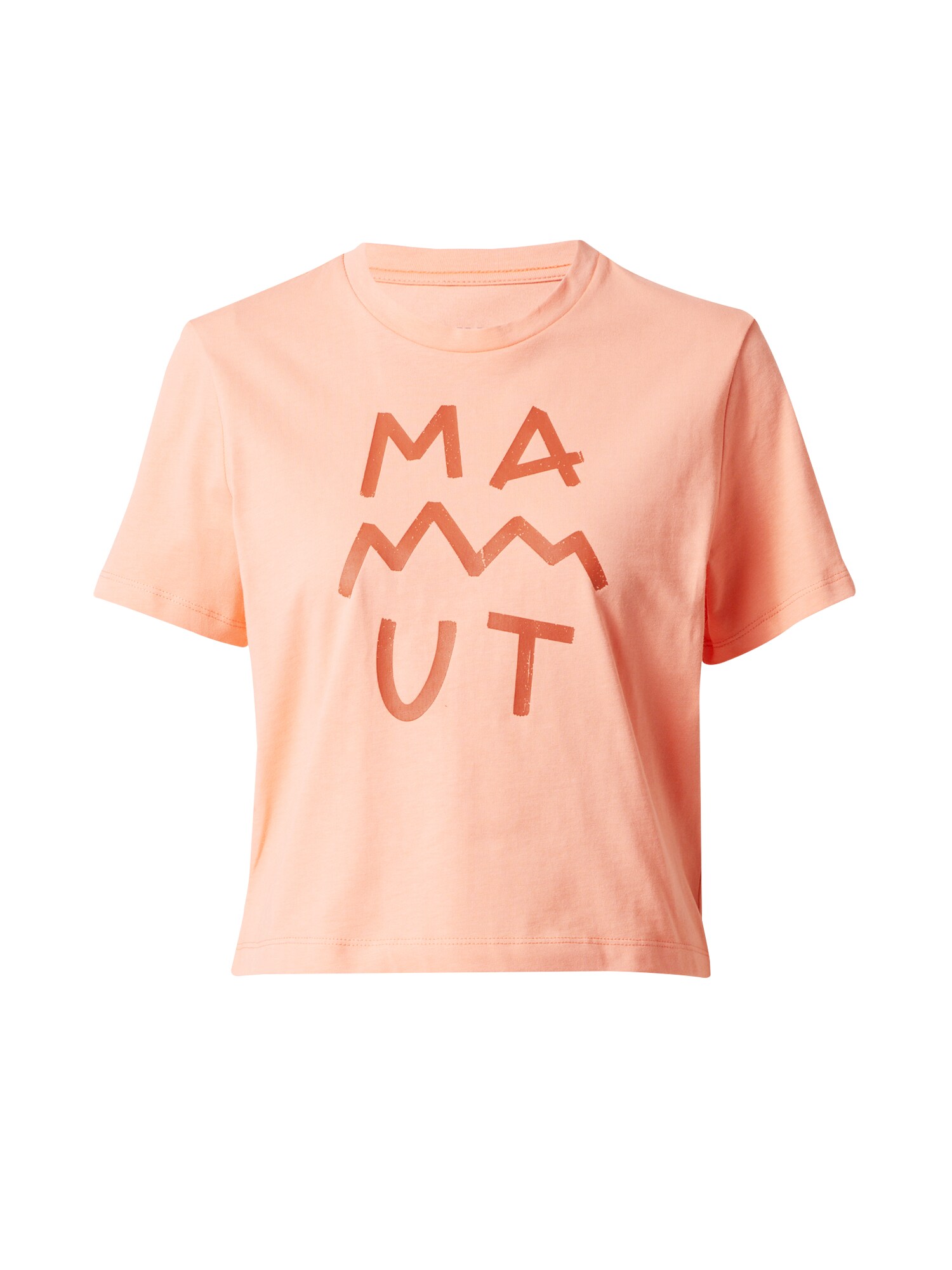 MAMMUT Sportiniai marškinėliai 'Massone' persikų spalva / pastelinė raudona