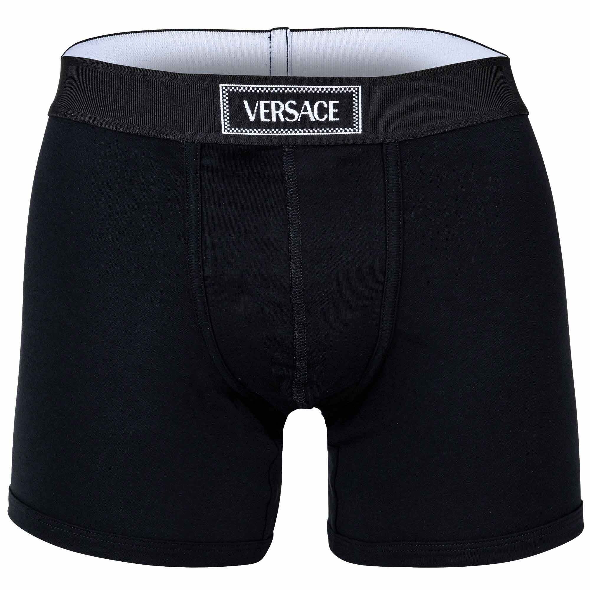 VERSACE Calzoncillo boxer  negro / blanco
