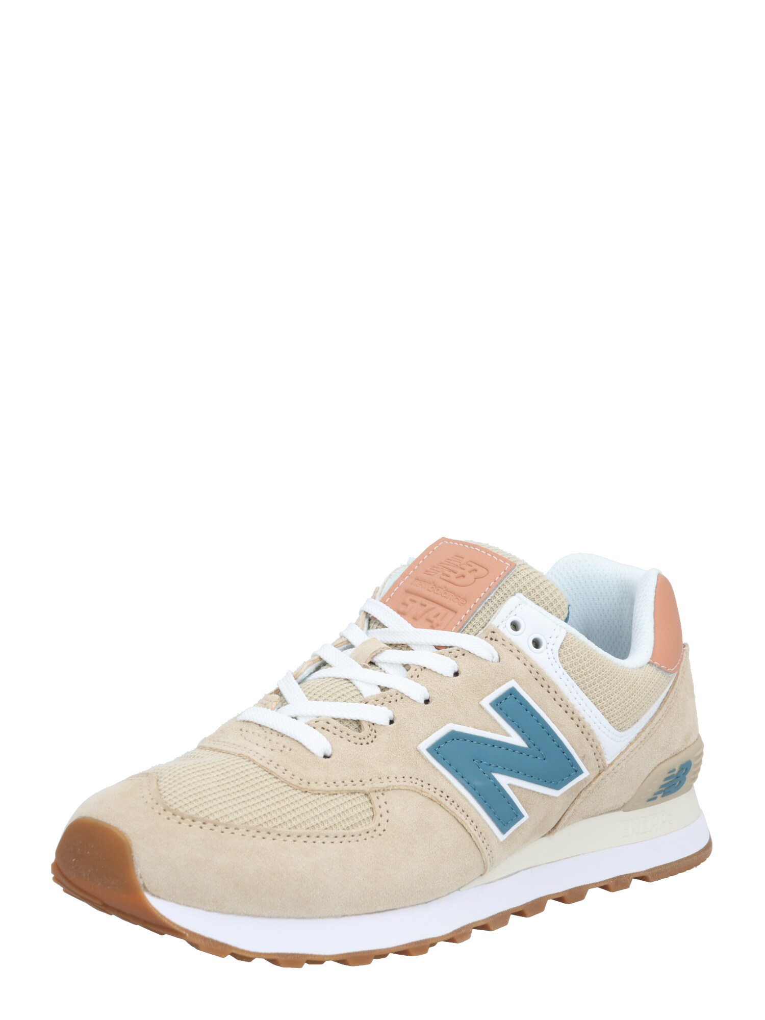 new balance Sportbačiai be auliuko  šviesiai ruda / balta / mėlyna