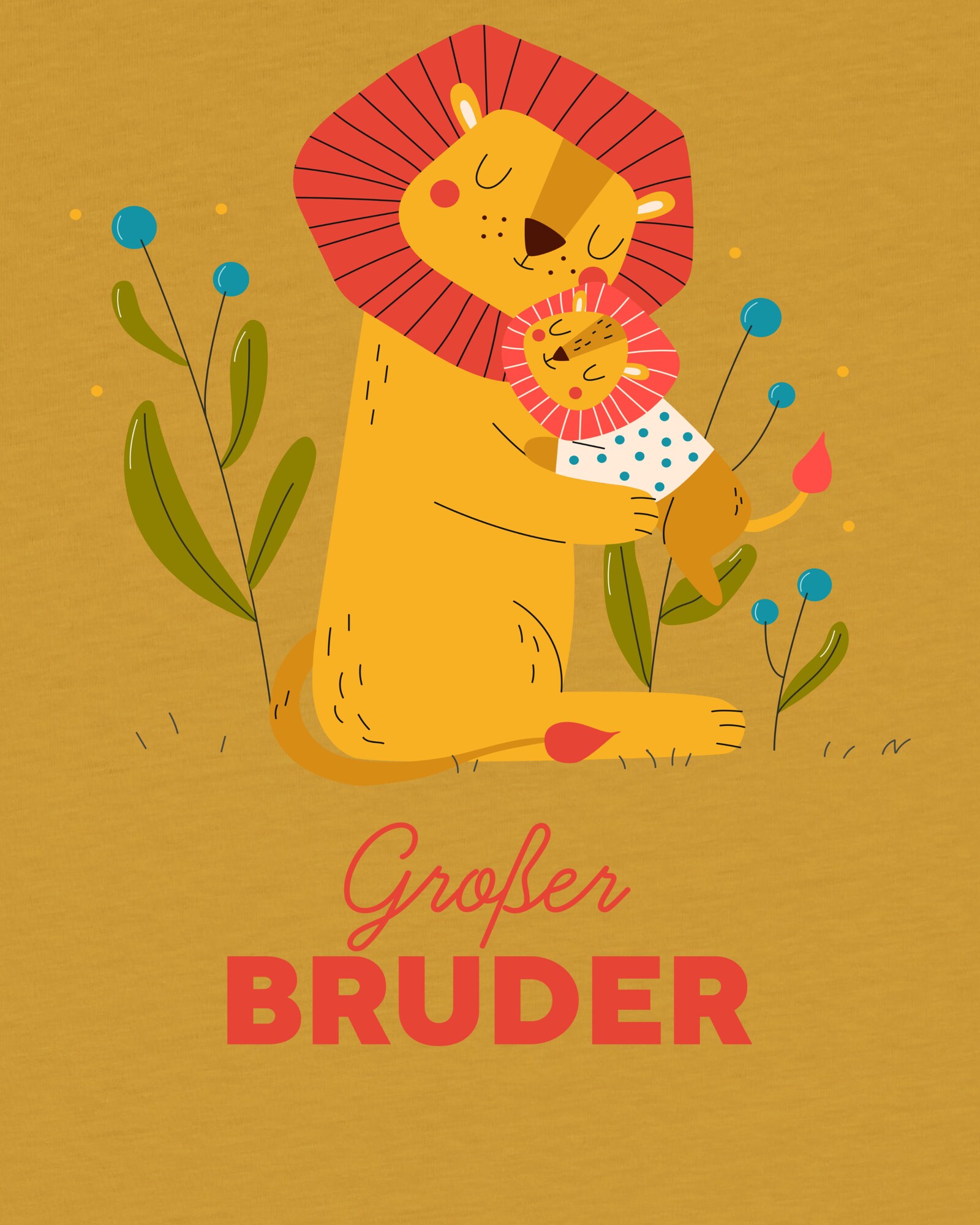 Thumbnail - T-Shirt 'Löwen Großer Bruder'