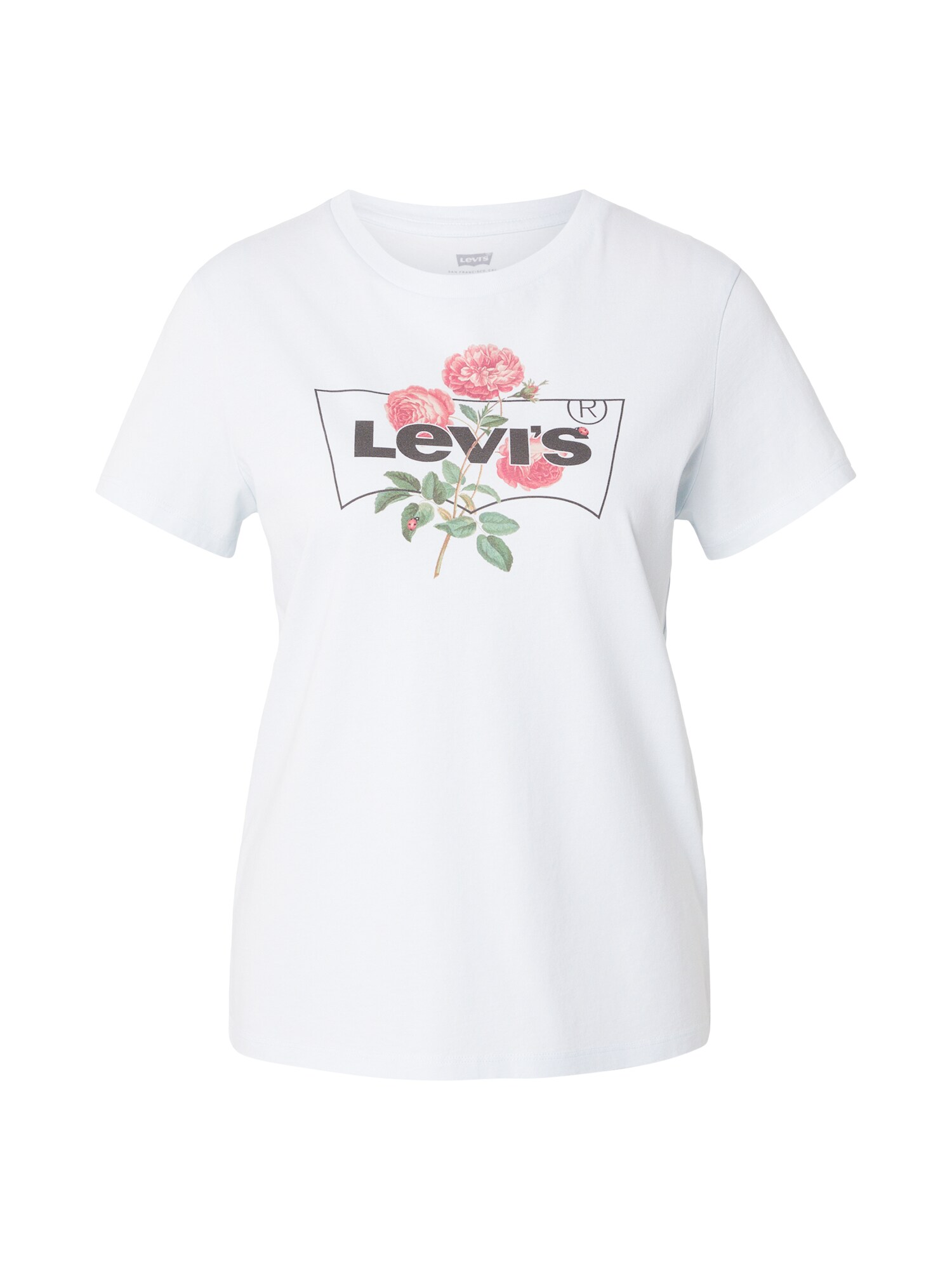 LEVI'S ® Tricou  verde jad / roz pitaya / negru / alb