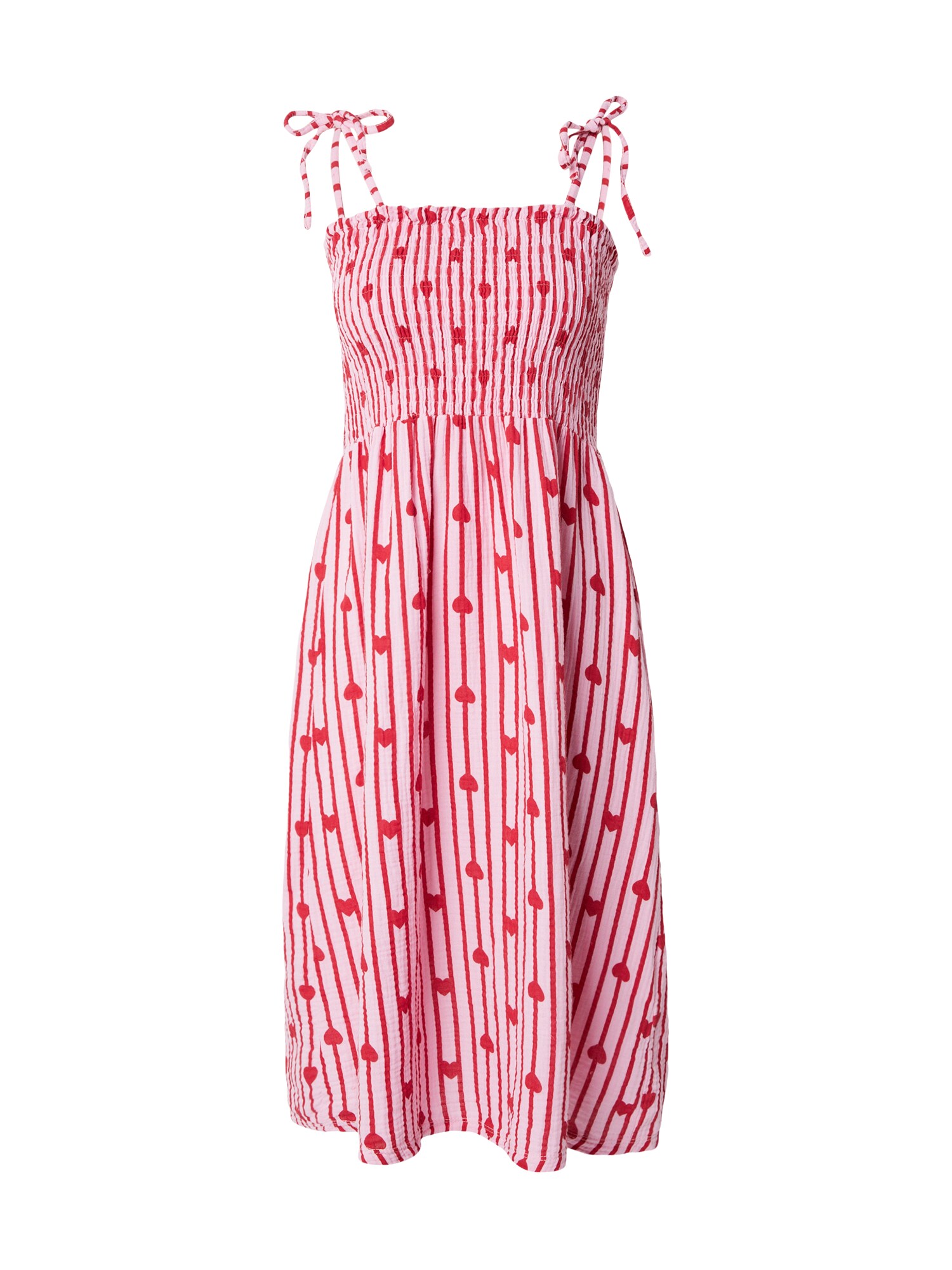 Hailys Vestido de verano 'Gi44a'  rosa / rojo