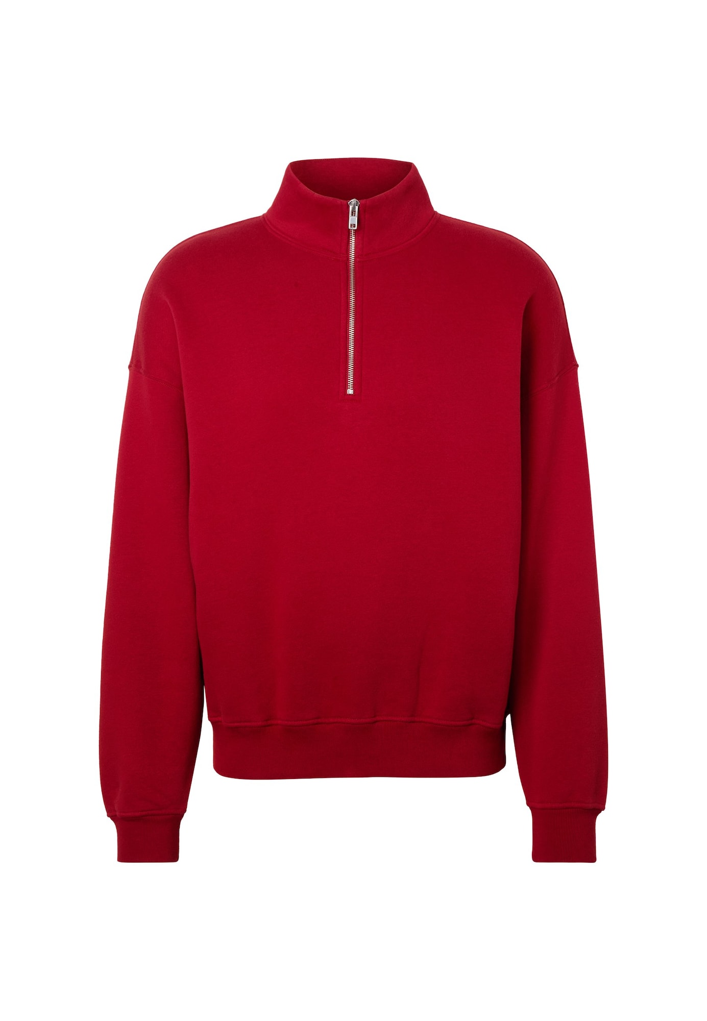 Abercrombie & Fitch Sweater majica 'ESSENTIAL' krvavo crvena