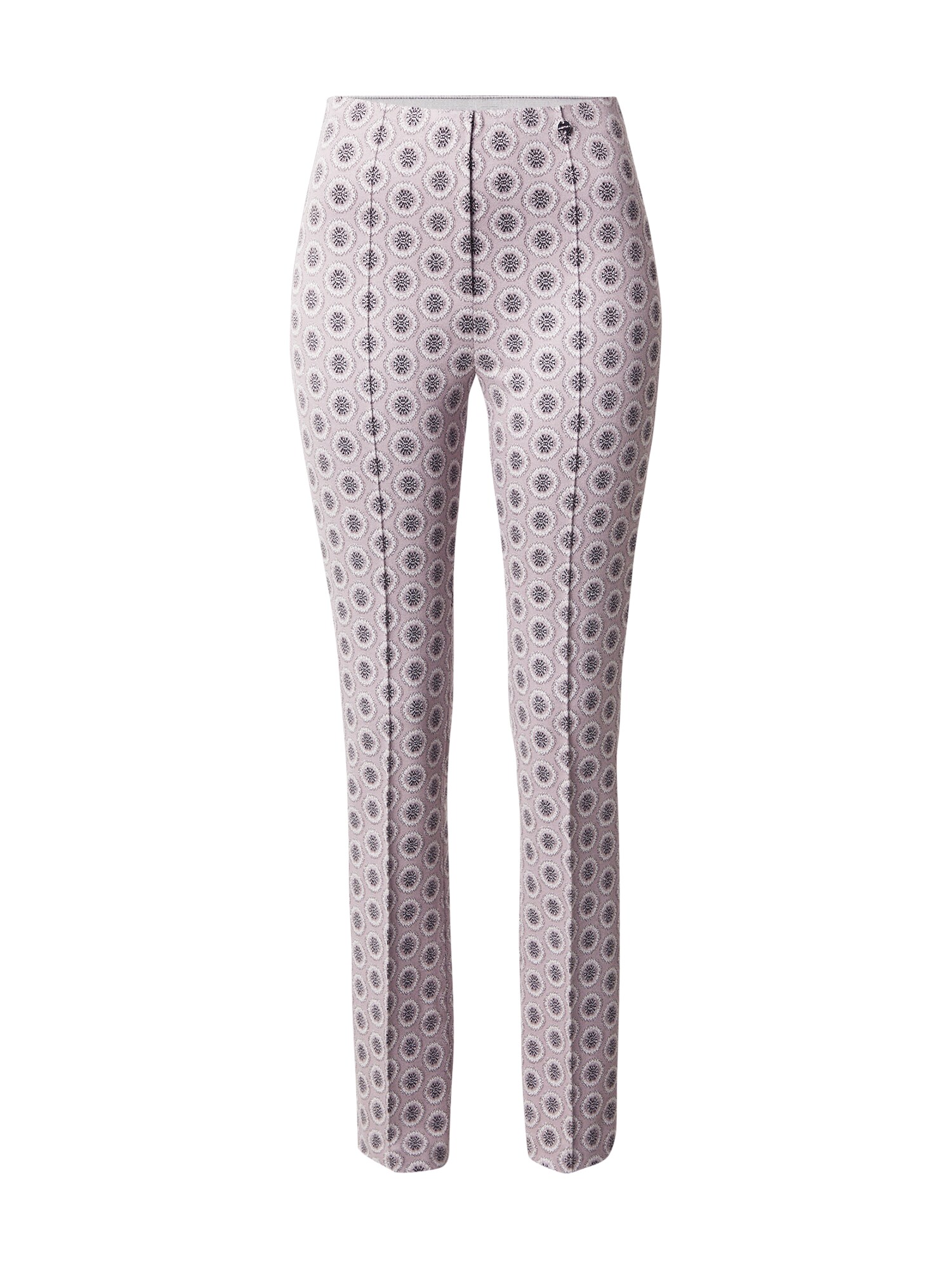 Marc Cain Pantaloni  mauve / roz pudră / negru / alb