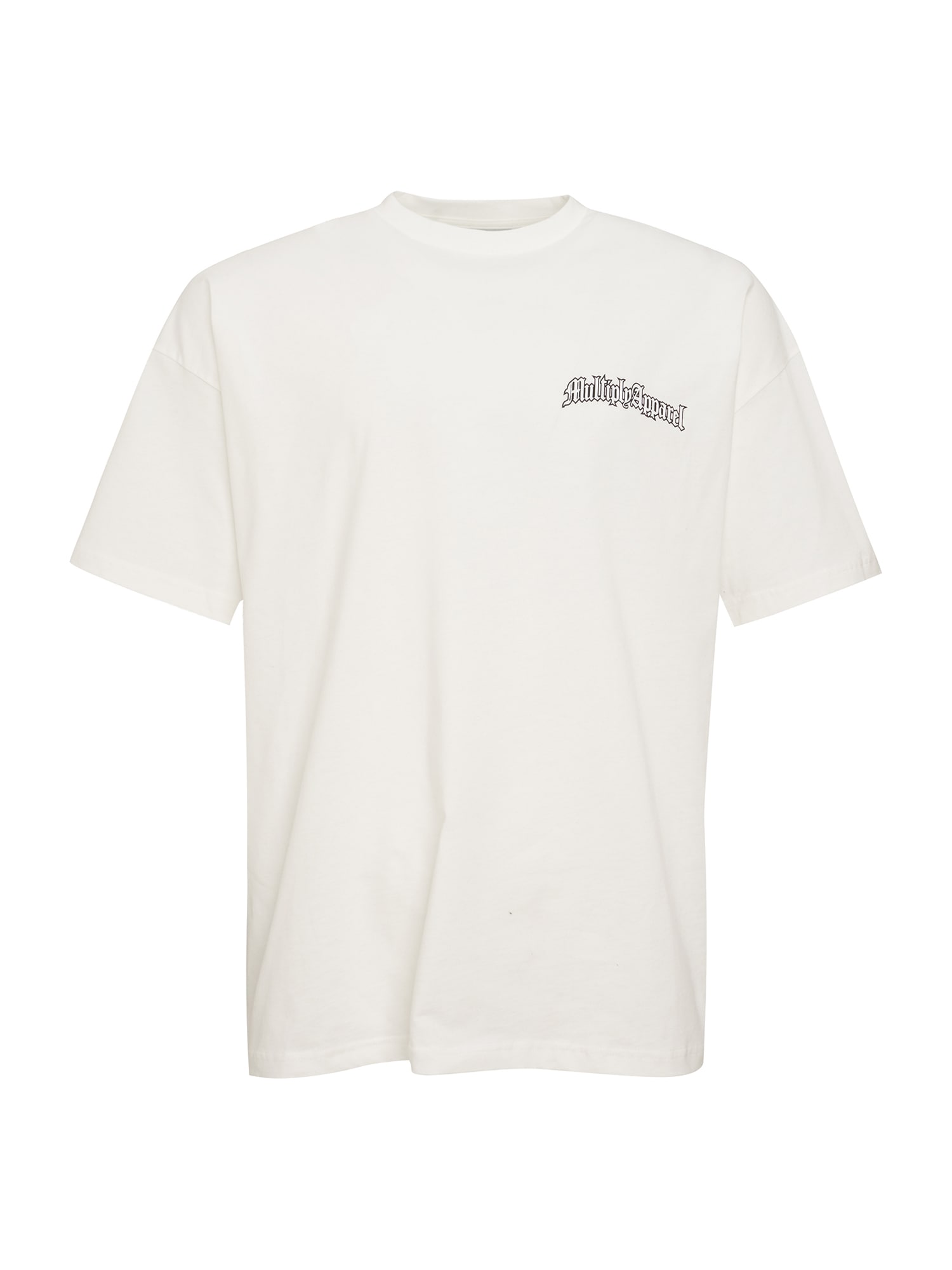 Multiply Apparel Тениска  светлосиво / черно / мръсно бяло