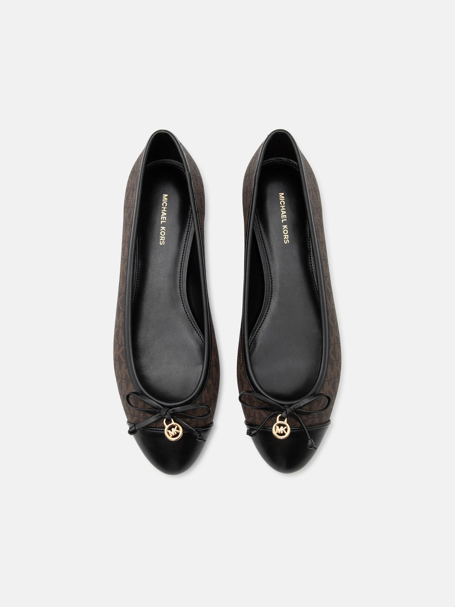 MICHAEL Michael Kors Bailarina 'PIPER' marrón / marrón oscuro – imagen 3