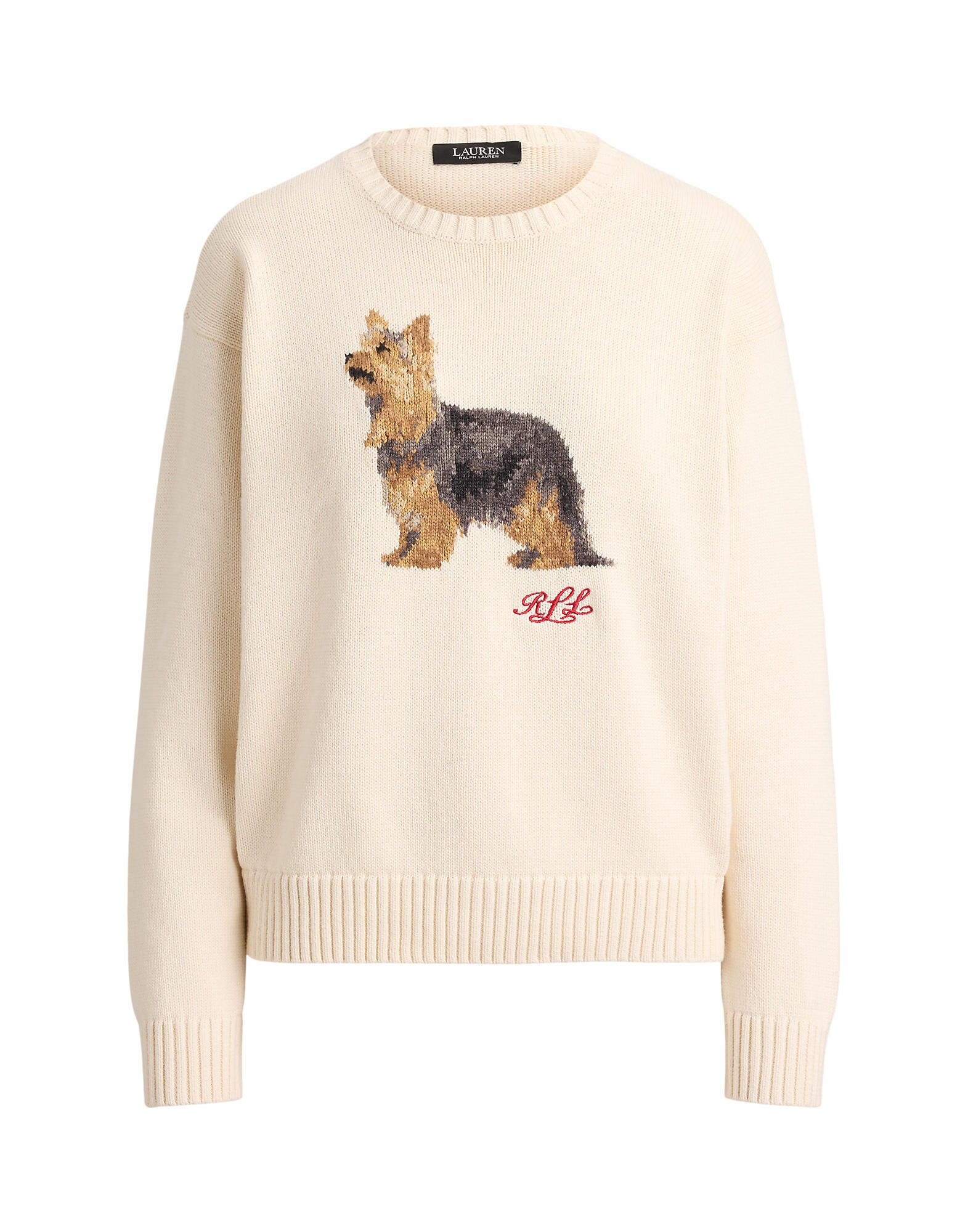 Lauren Ralph Lauren Pulover crem / maro / sângeriu / negru