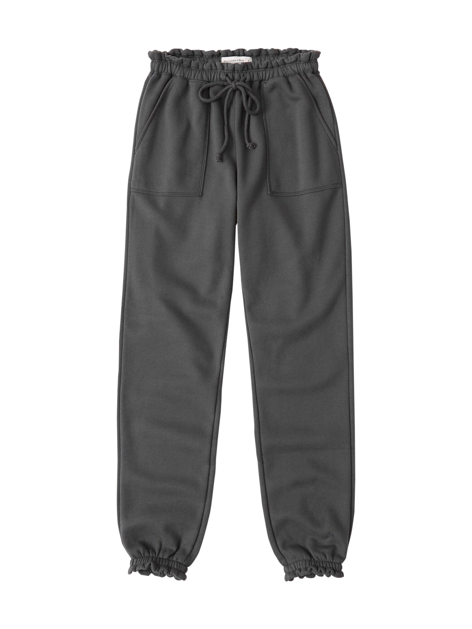 Abercrombie & Fitch Kelnės 'Webex Ruffle'  pilka