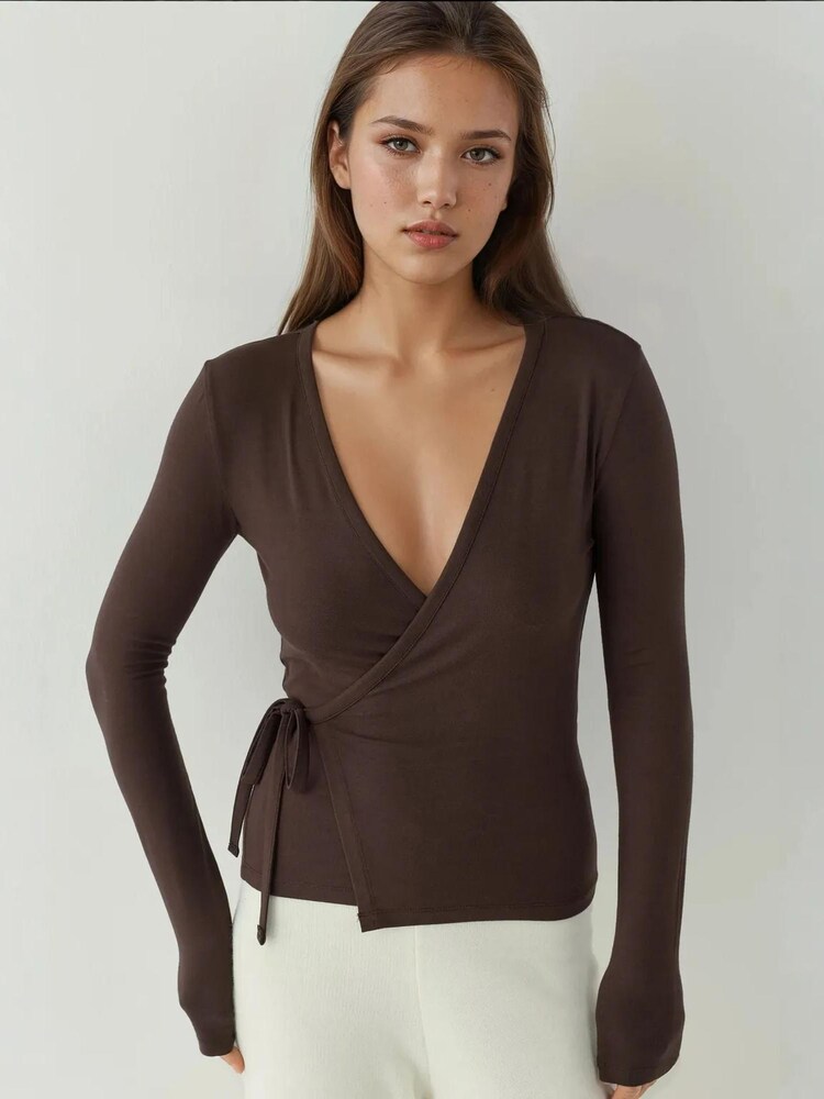 Hiccup Bluse Damen Größe XXL kastanienbraun
