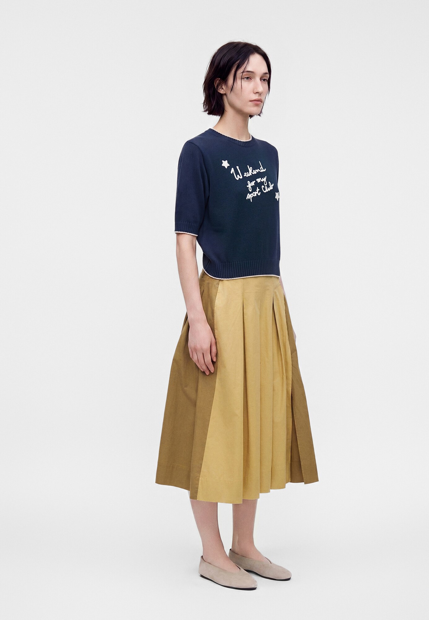 Weekend Max Mara Jersey 'FIACRE'  marino / blanco – imagen 3