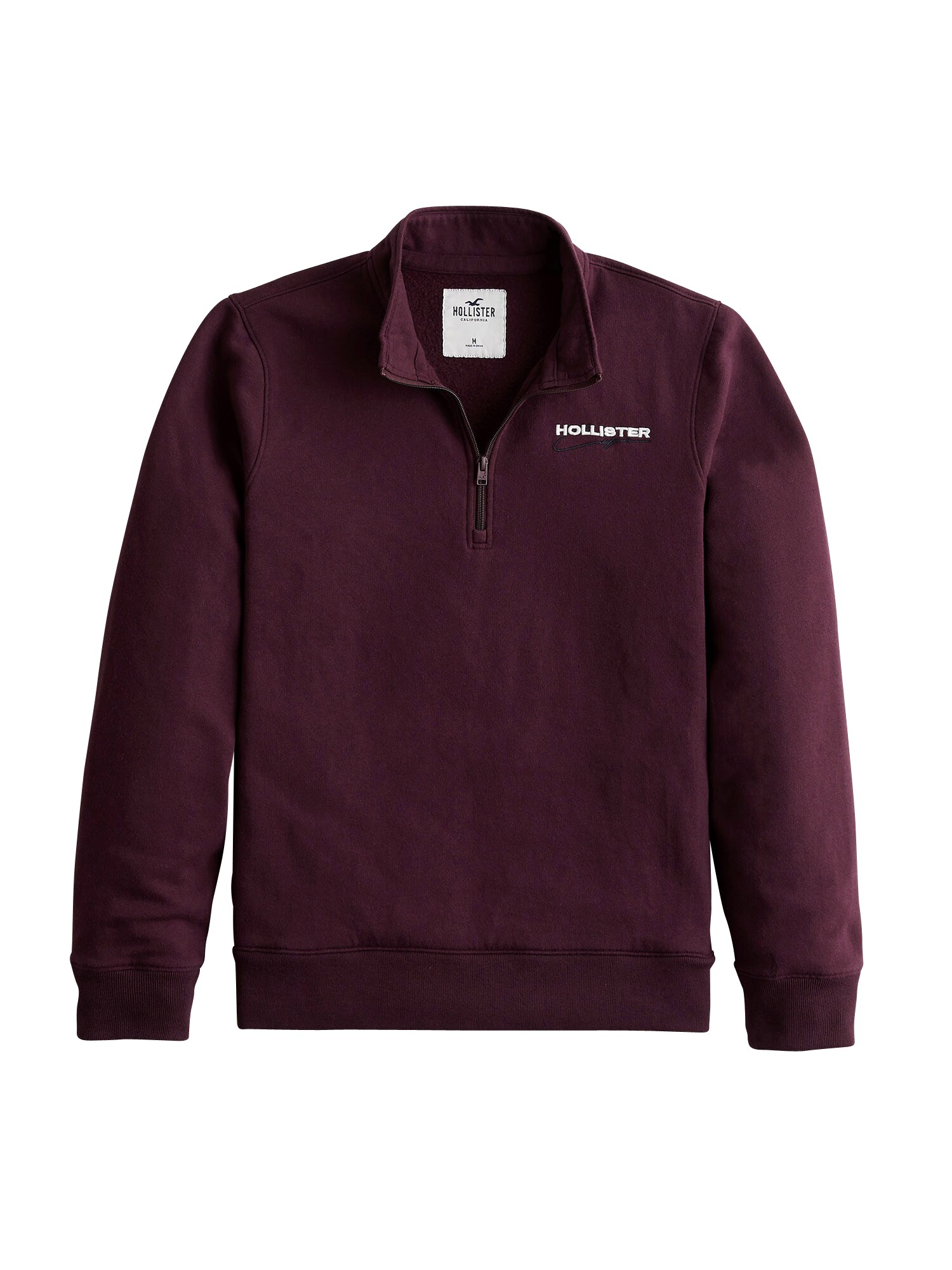 HOLLISTER Megztinis be užsegimo  burgundiško vyno spalva