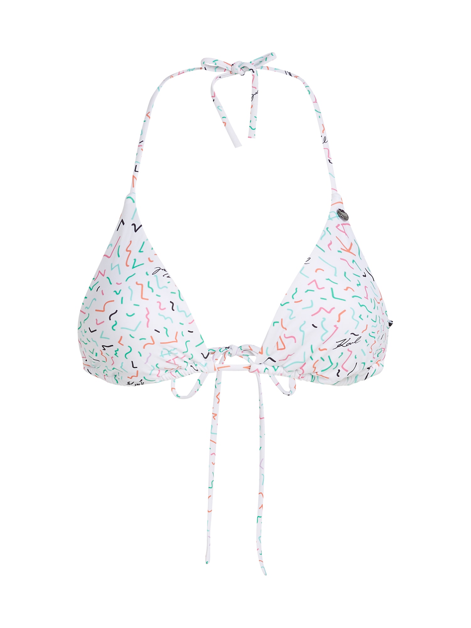 Karl Lagerfeld Bikini felső  menta / narancs / fekete / fehér akciós termékkép 1