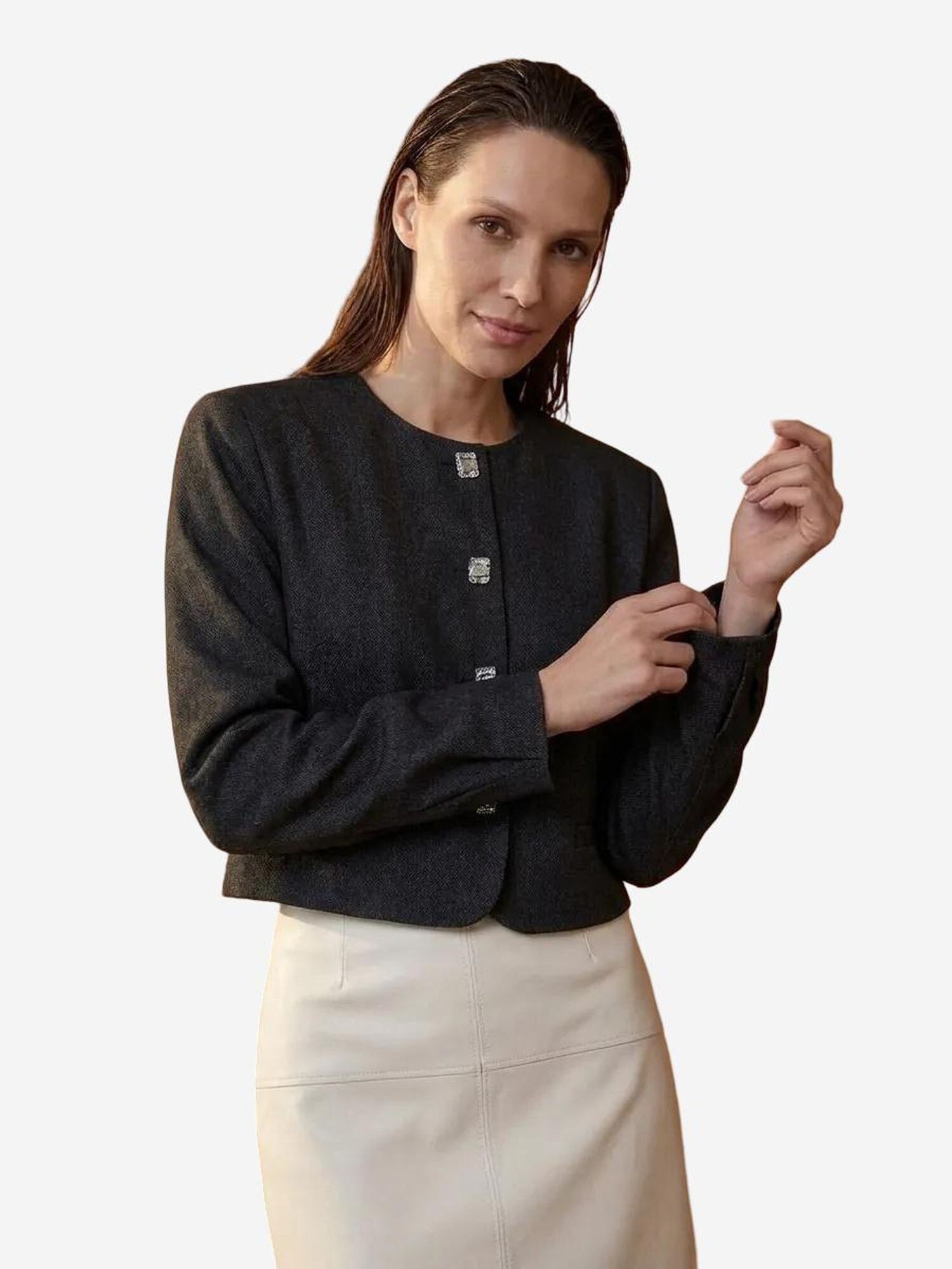 My fashion Prijelazna jakna crna