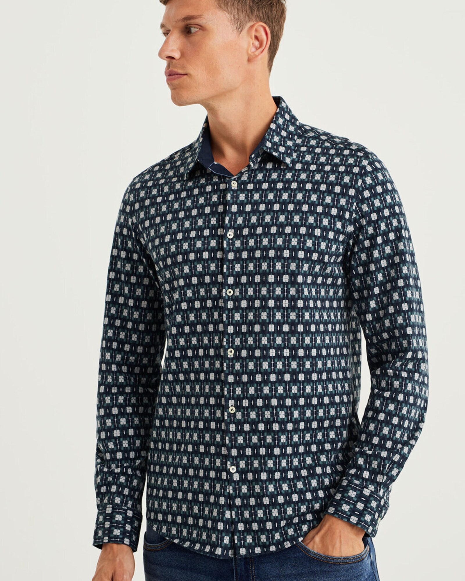 WE Fashion Ing  tengerészkék / zöld / fehér termék 2. képe