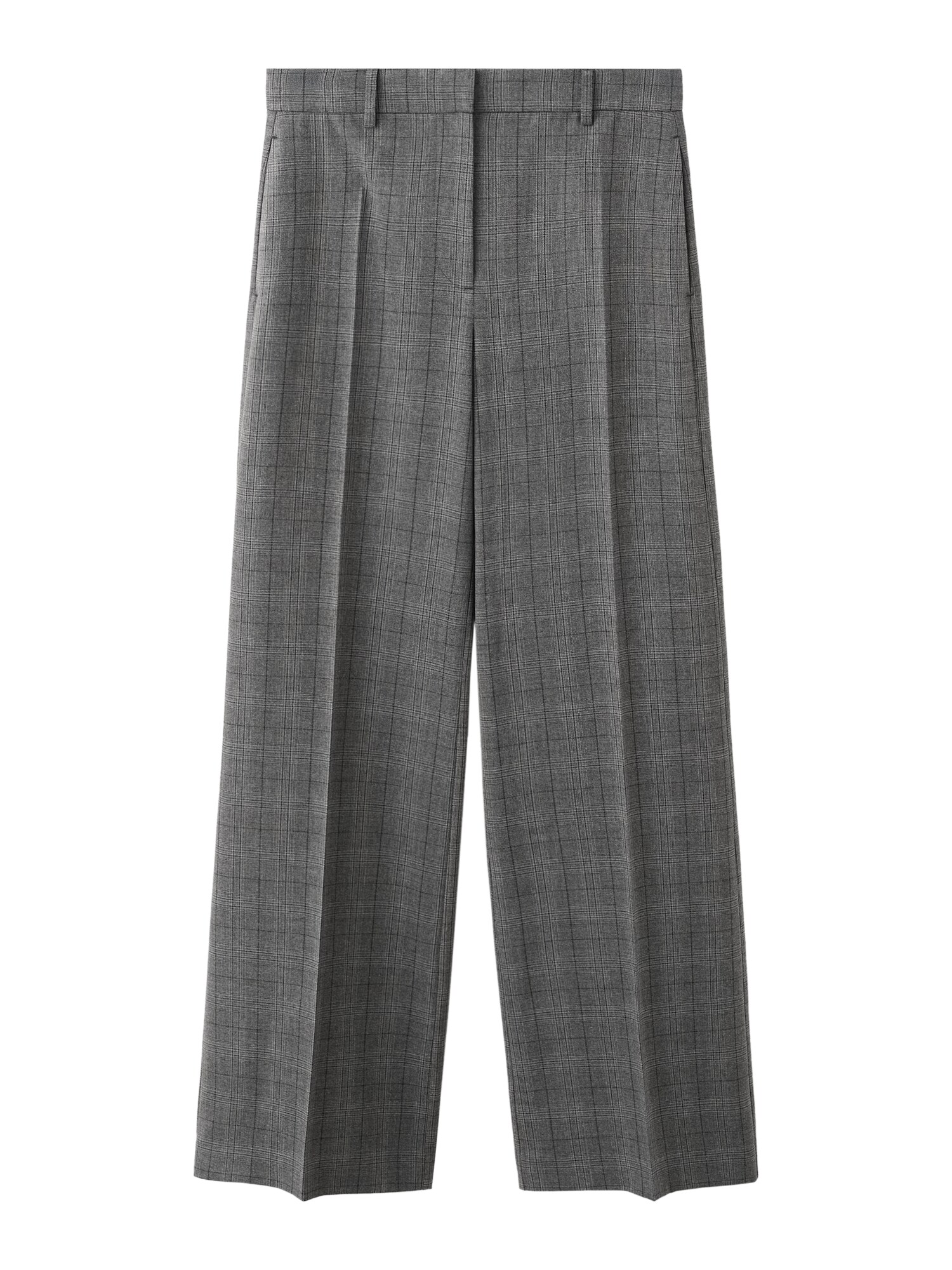 MANGO Pantaloni cu dungă Oxford  gri / gri închis