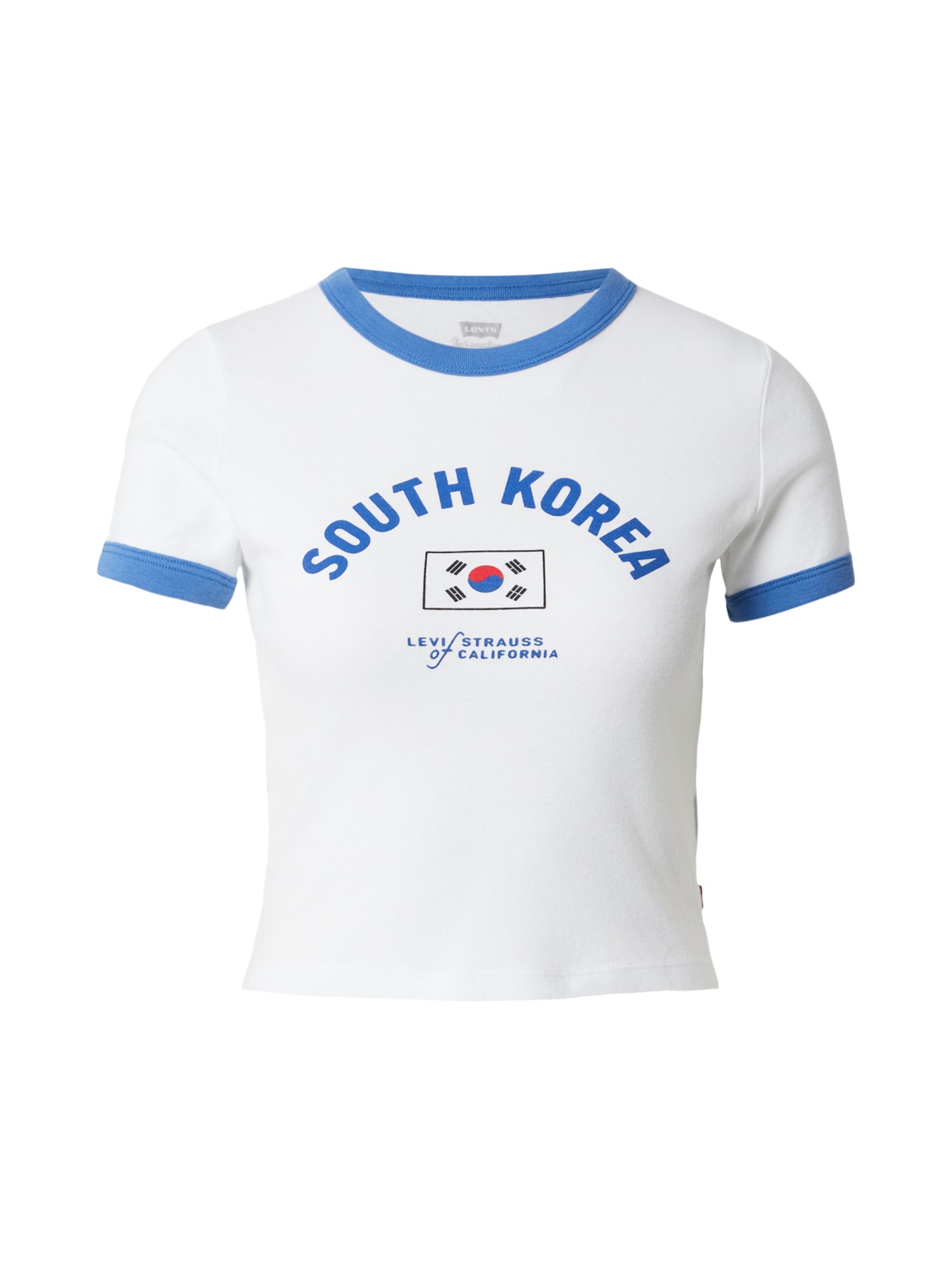 LEVIS ® Tricou South Korea  Ringer Tee albastru / roșu / negru / alb