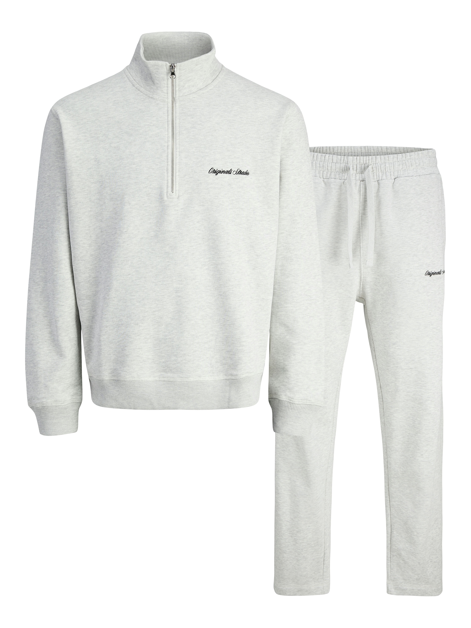 JACK & JONES Jogging ruhák 'JORNorrebro'  fehér melír akciós termékkép 1