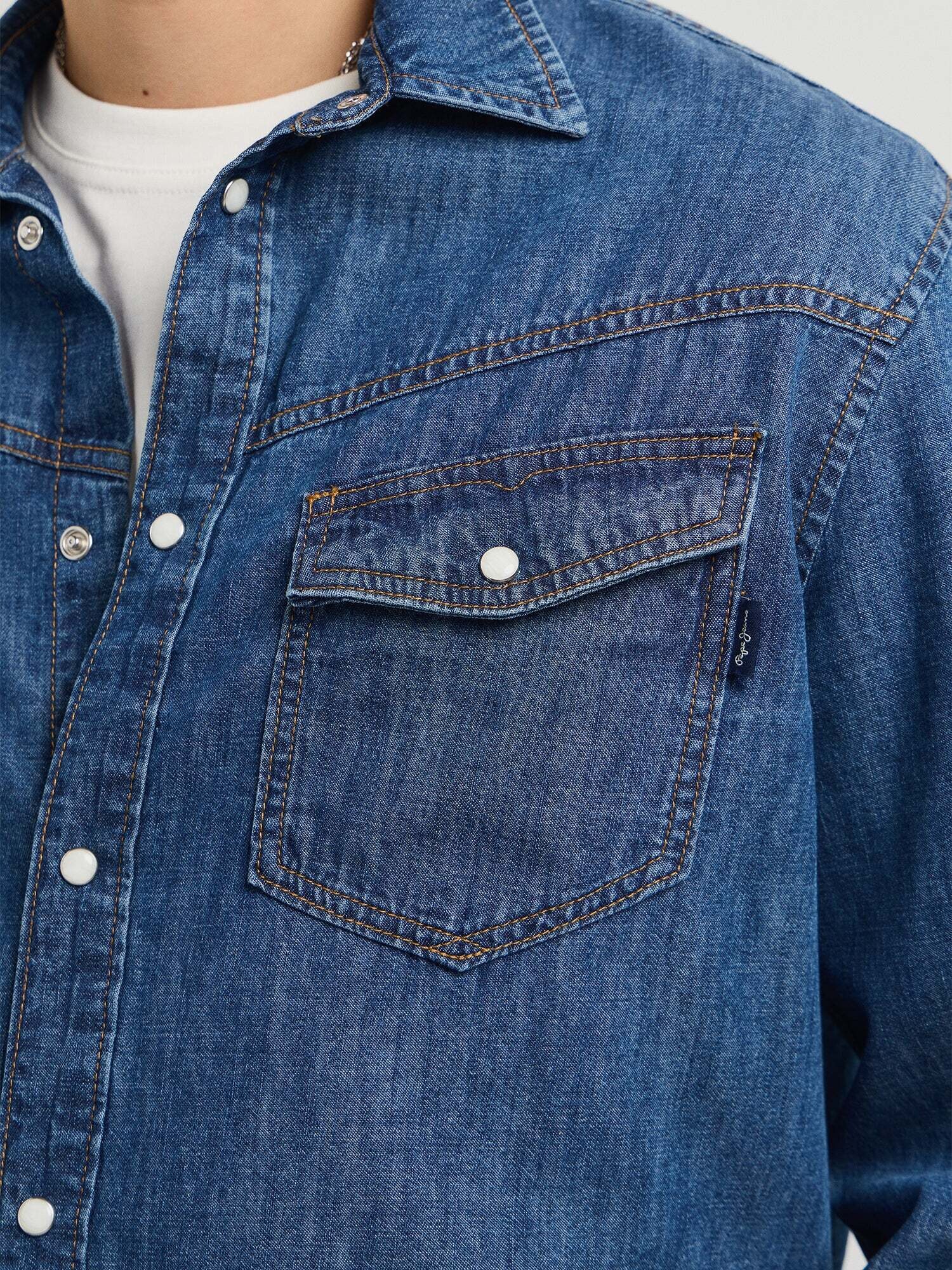 Pepe Jeans Camisa 'Hammond'  marino – imagen 4