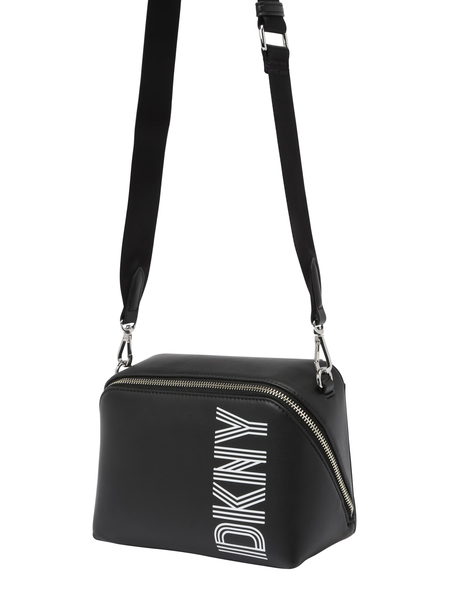 DKNY Taška cez rameno 'Tilly '  čierna / biela