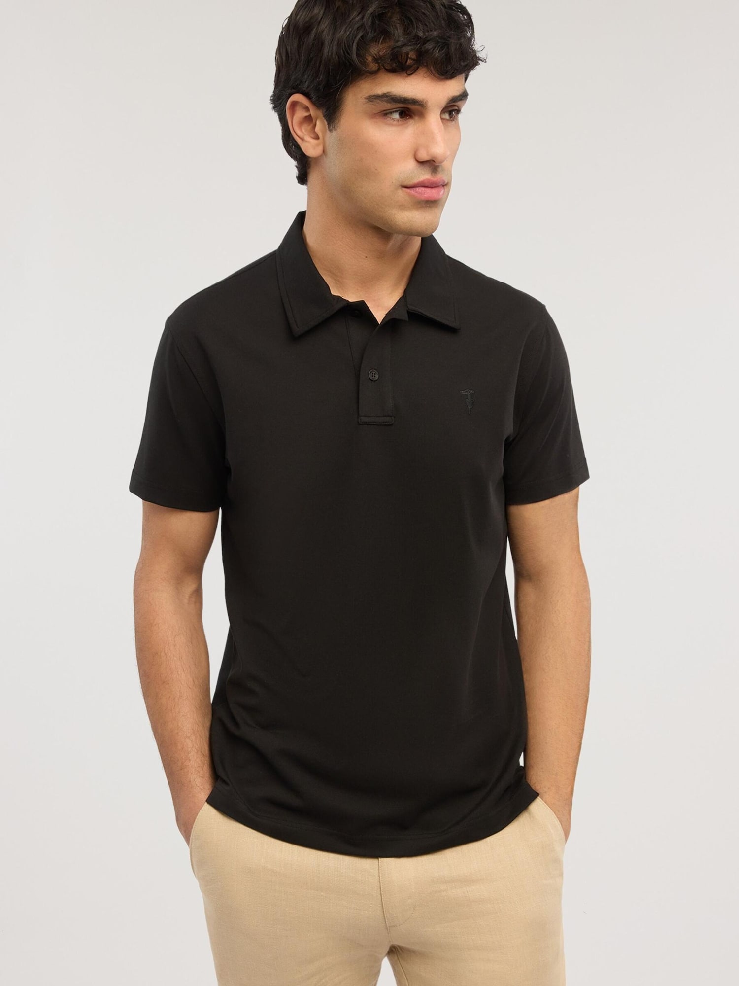 Trussardi Camiseta de fútbol negro – imagen 6