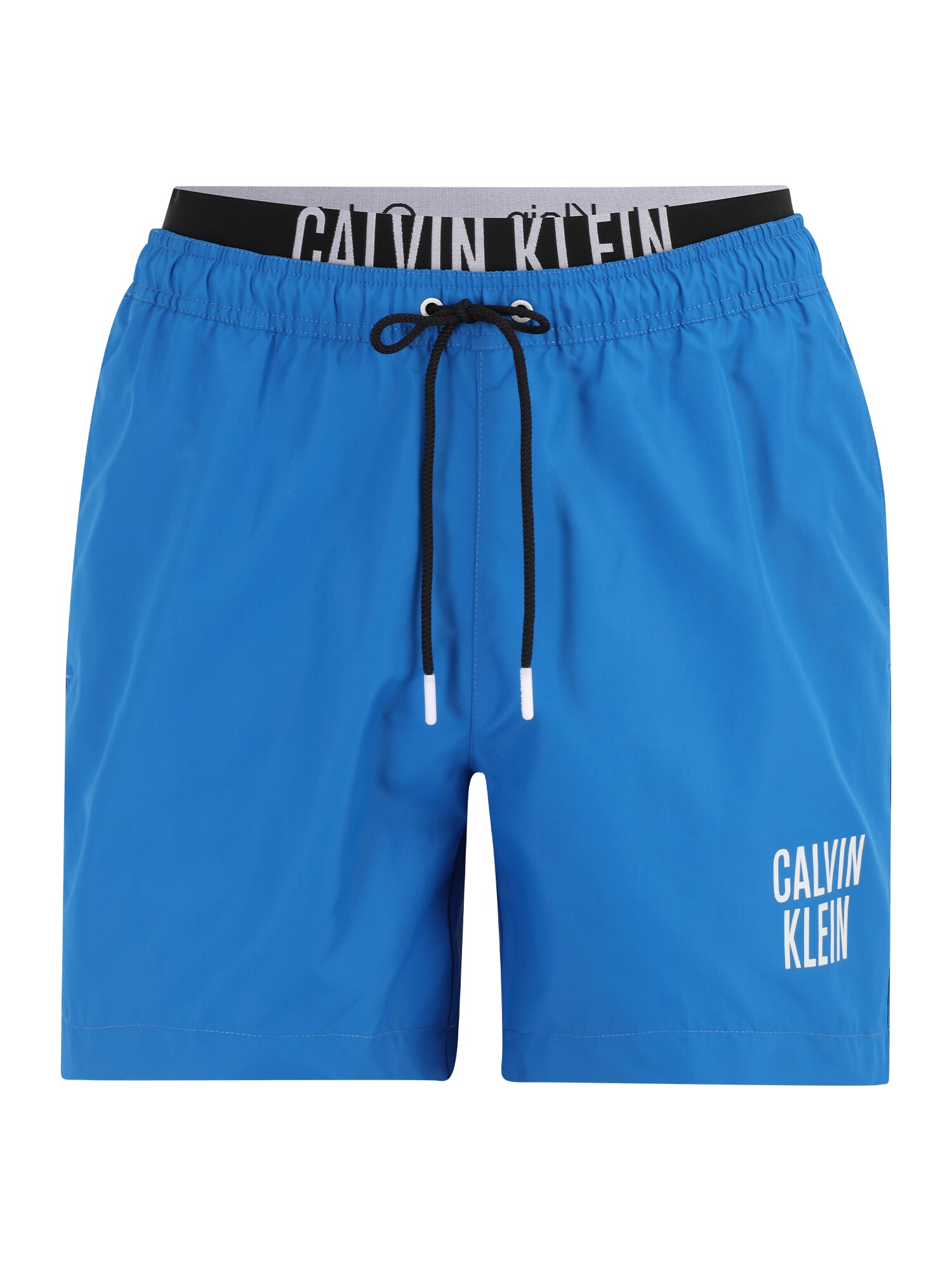 Calvin Klein Swimwear Шорти за плуване  небесносиньо / светлосиво / черно / бяло