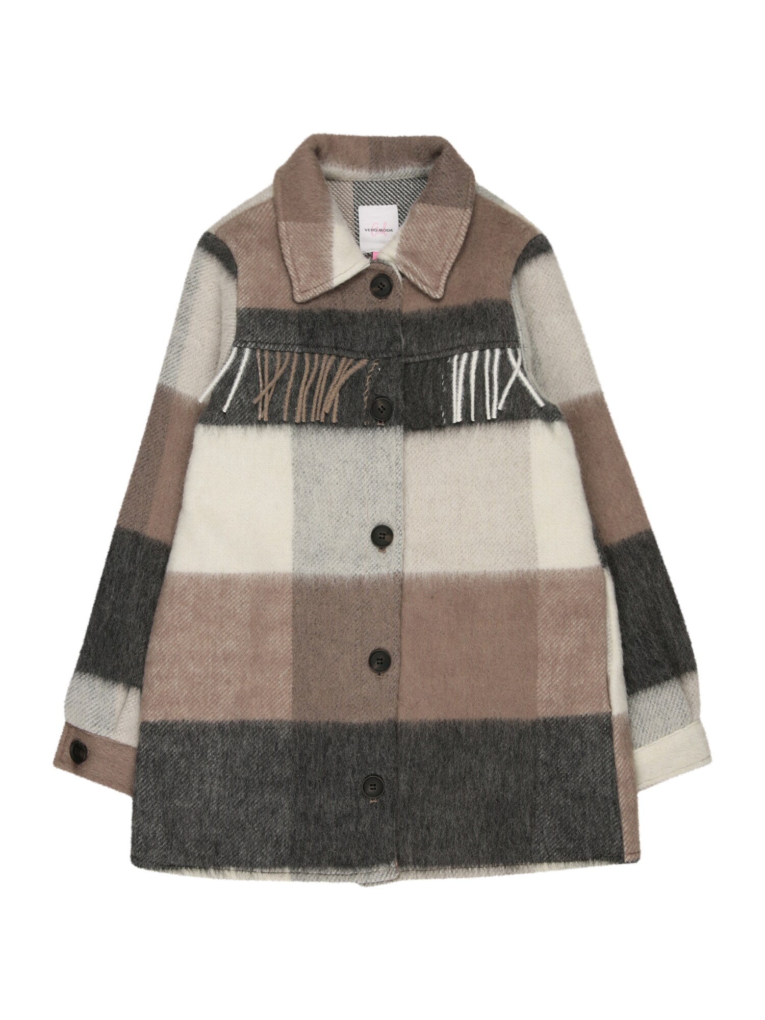Vero Moda Girl Casaco meia-estação 'ANTONIA'  creme / camurça / castanho escuro