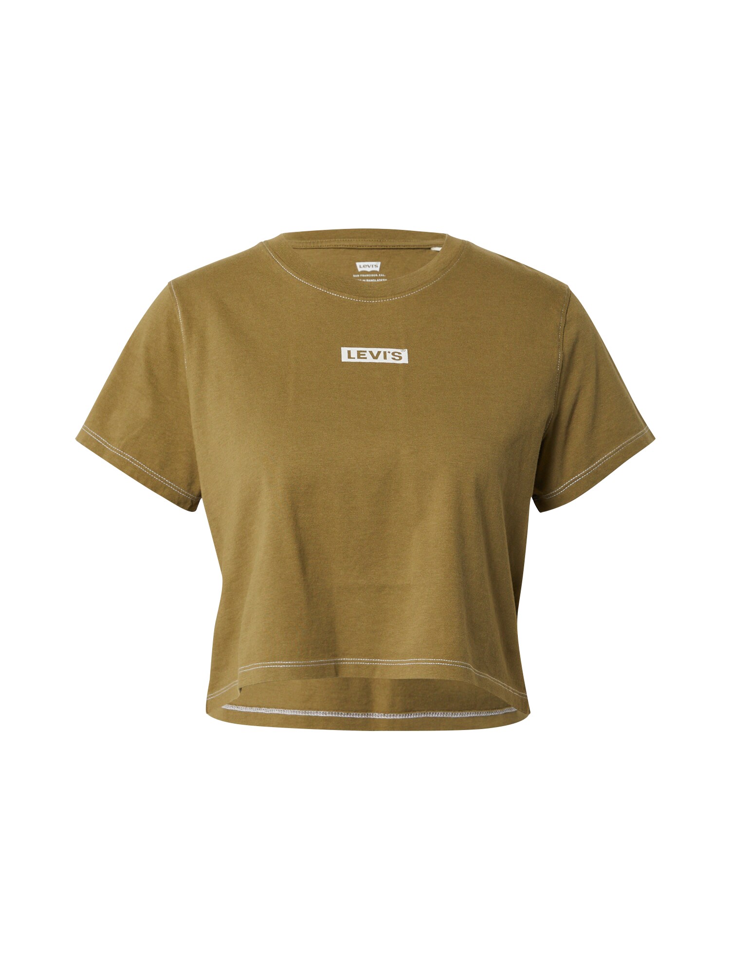 LEVI'S Majica 'GR CROPPED JORDIE TEE GREENS'  maslinasta