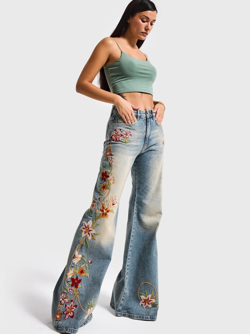 Jeans 'FLARE MID RISE JEANS (Lenght 32)'