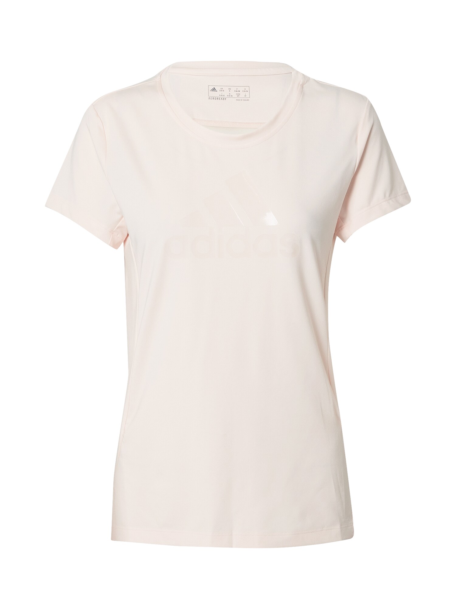 ADIDAS PERFORMANCE Sportiniai marškinėliai  pudros spalva / balta