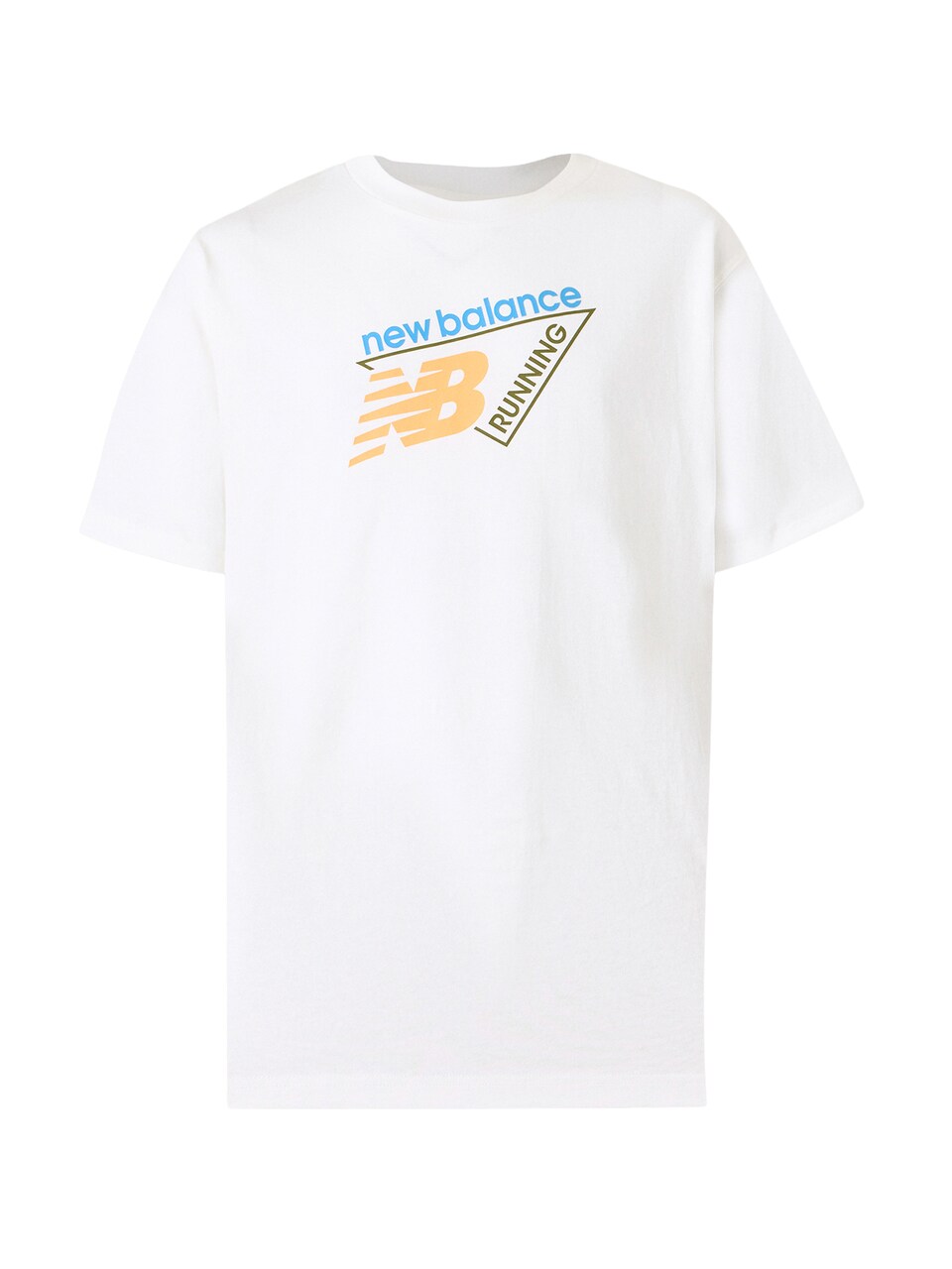 T-shirt 'Classic' ecru / ljusblå / oliv