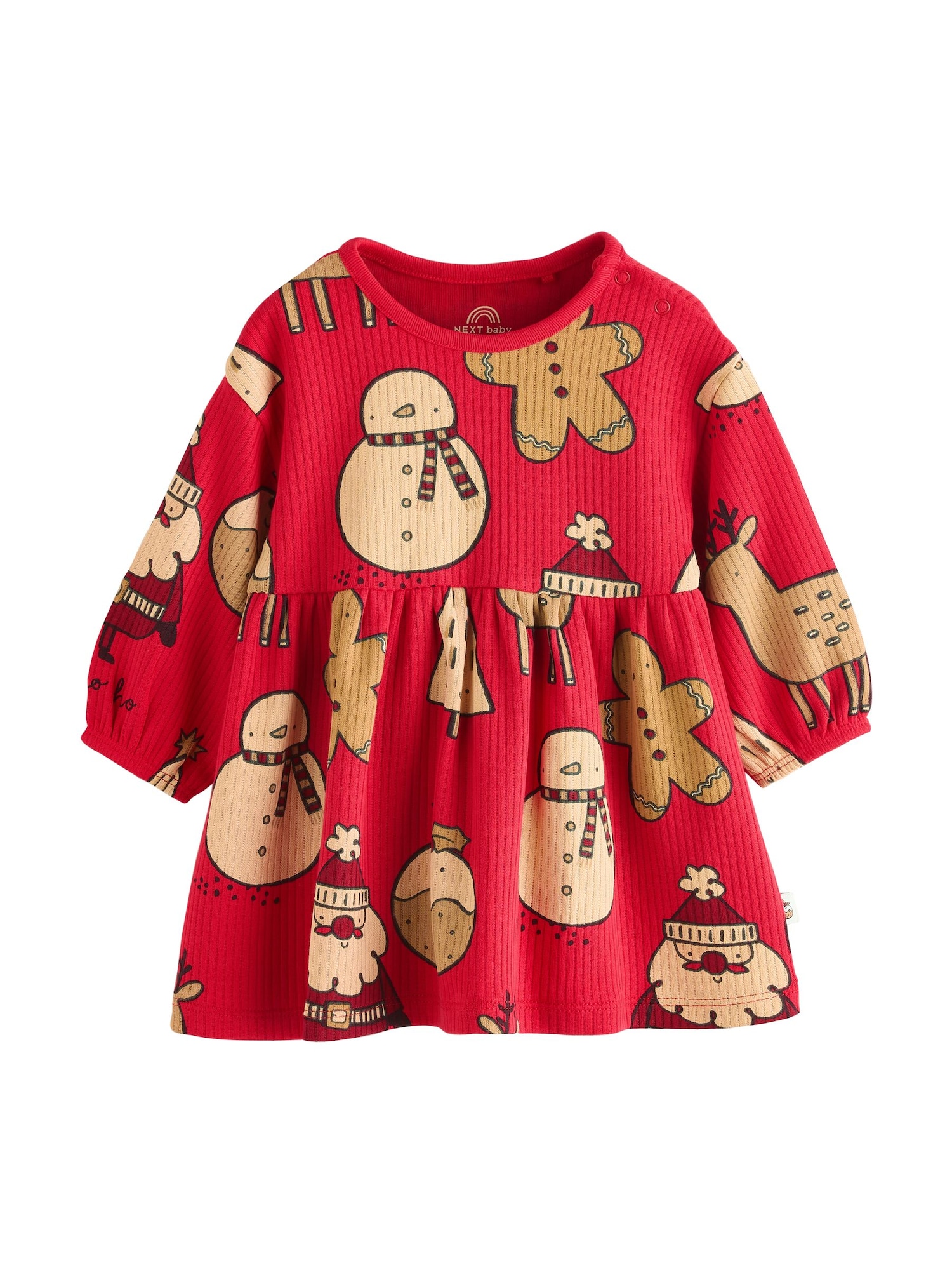 Next Rochie  bej / maro / roșu
