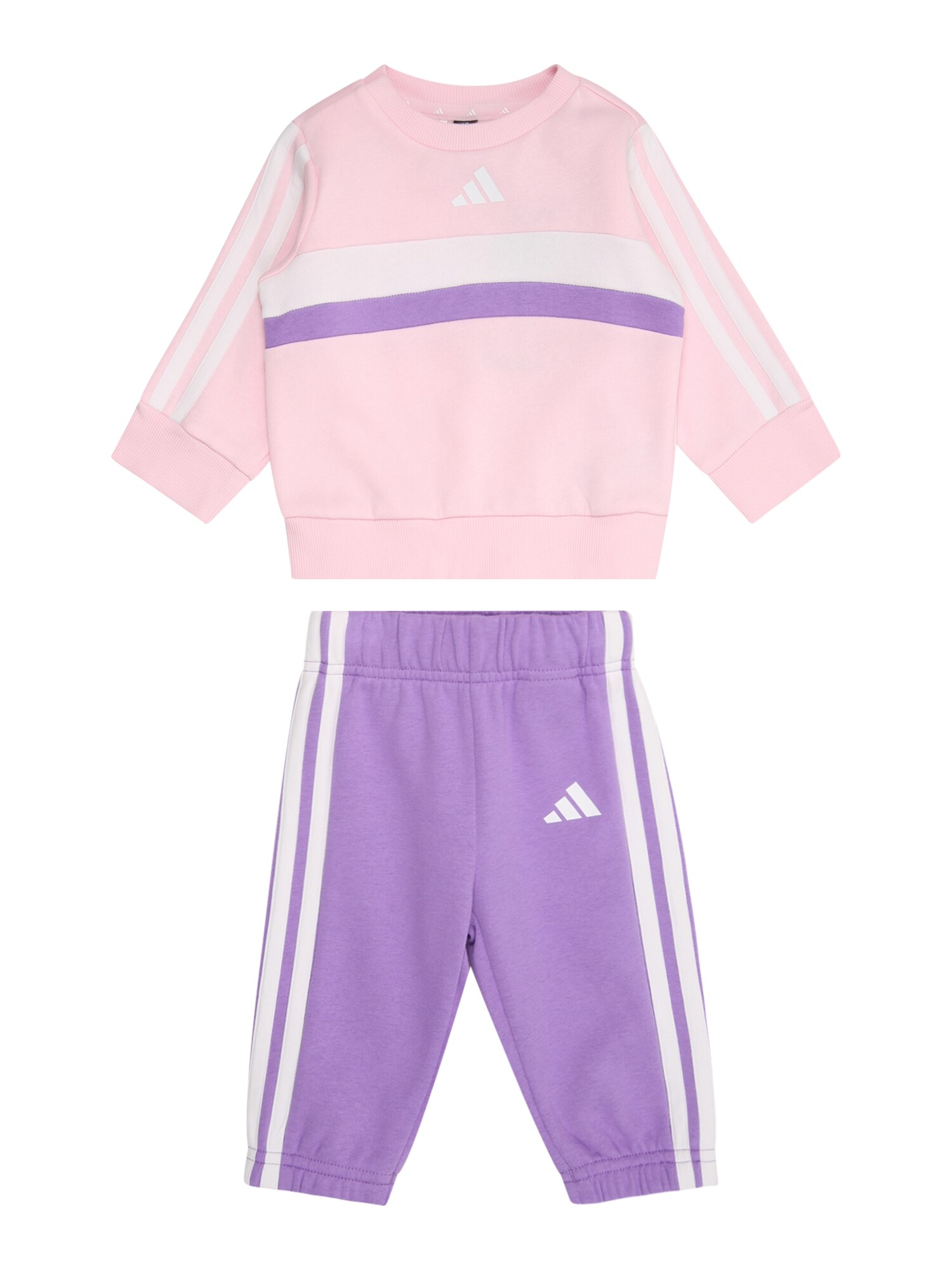 ADIDAS SPORTSWEAR Tréningový komplet 'Seasonal Essentials Tiberio'  pastelovo fialová / pastelovo ružová / biela