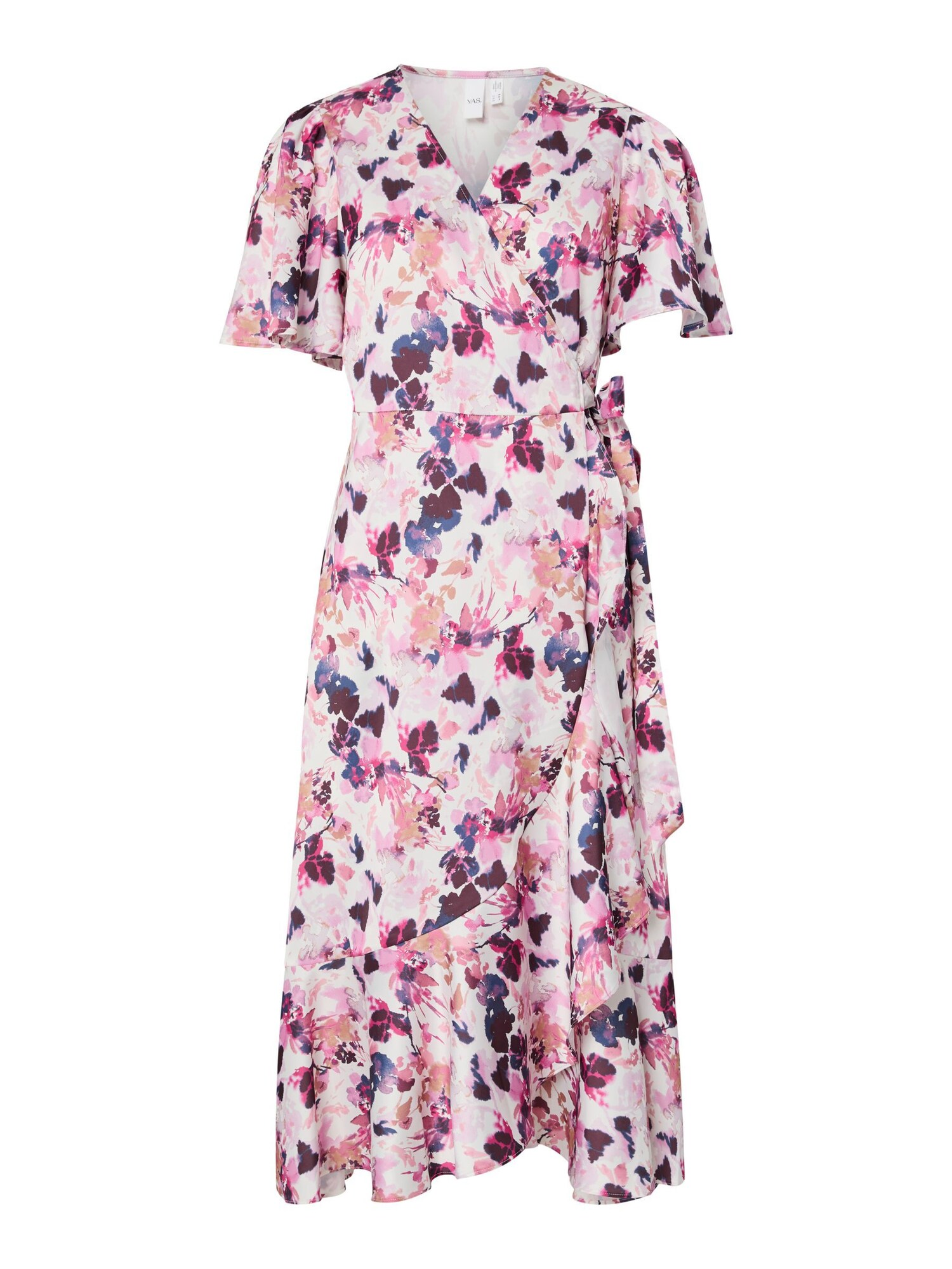 YAS Vestido 'YASThea' lila / azul violaceo / rosa / blanco natural