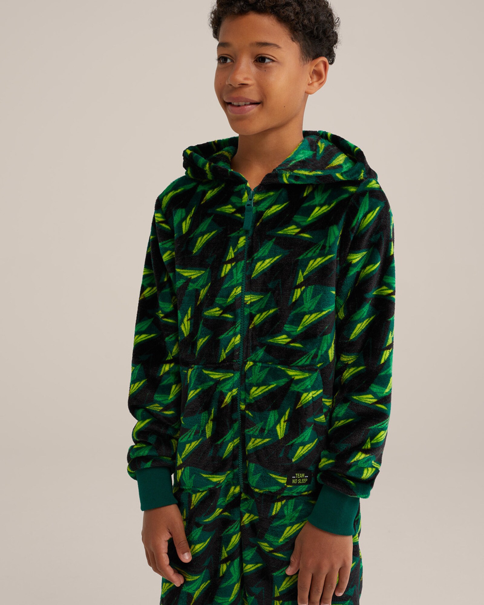 WE Fashion Kezeslábasok  sötétzöld / fekete termék 2. képe
