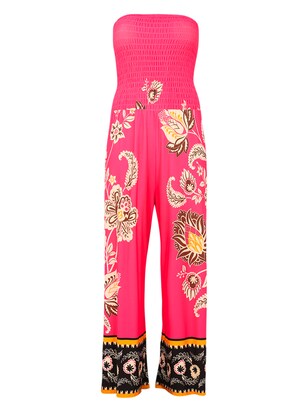 Yoek Jumpsuit Gemengde kleuren / Pink