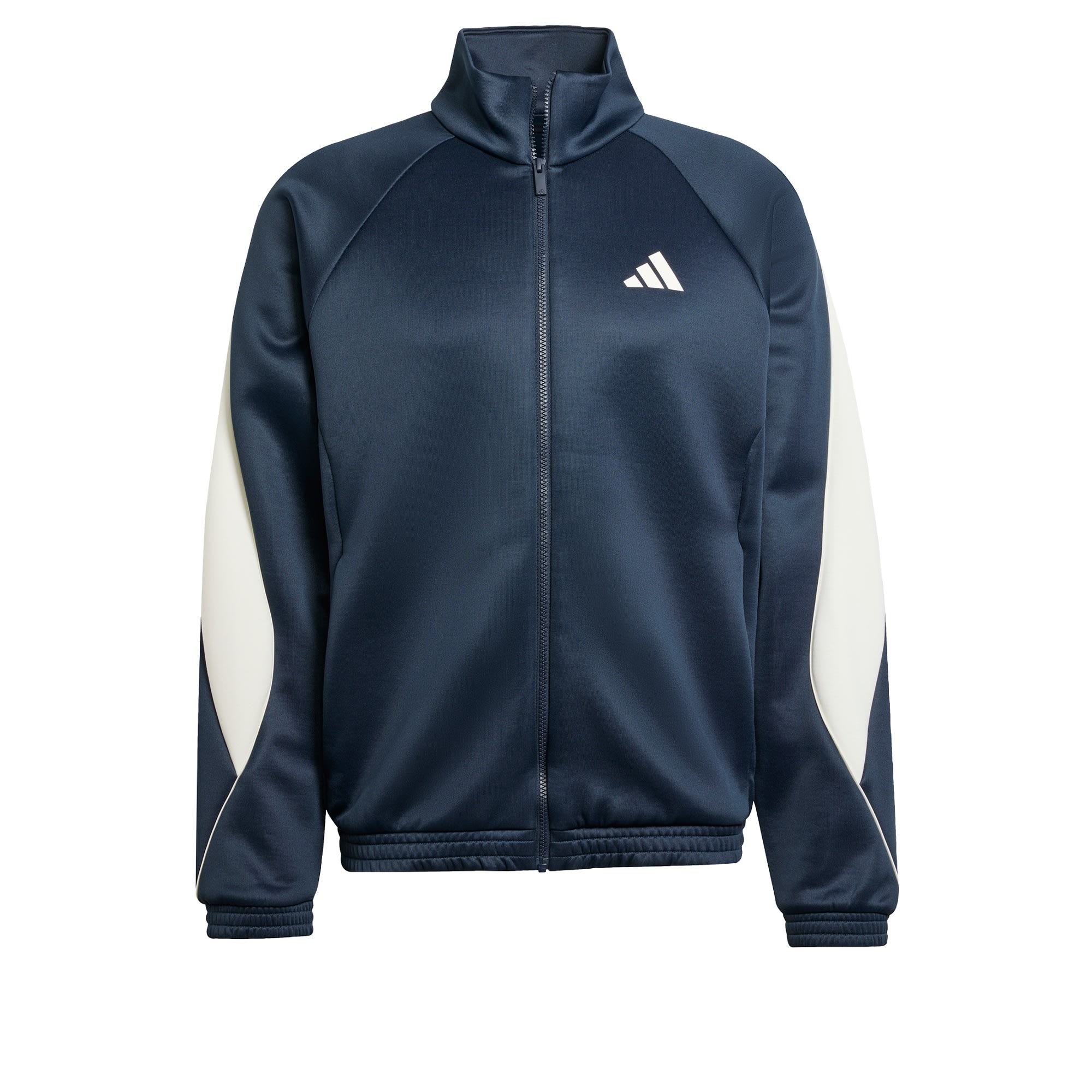 ADIDAS SPORTSWEAR Bluză cu fermoar sport Stadium  albastru închis / alb
