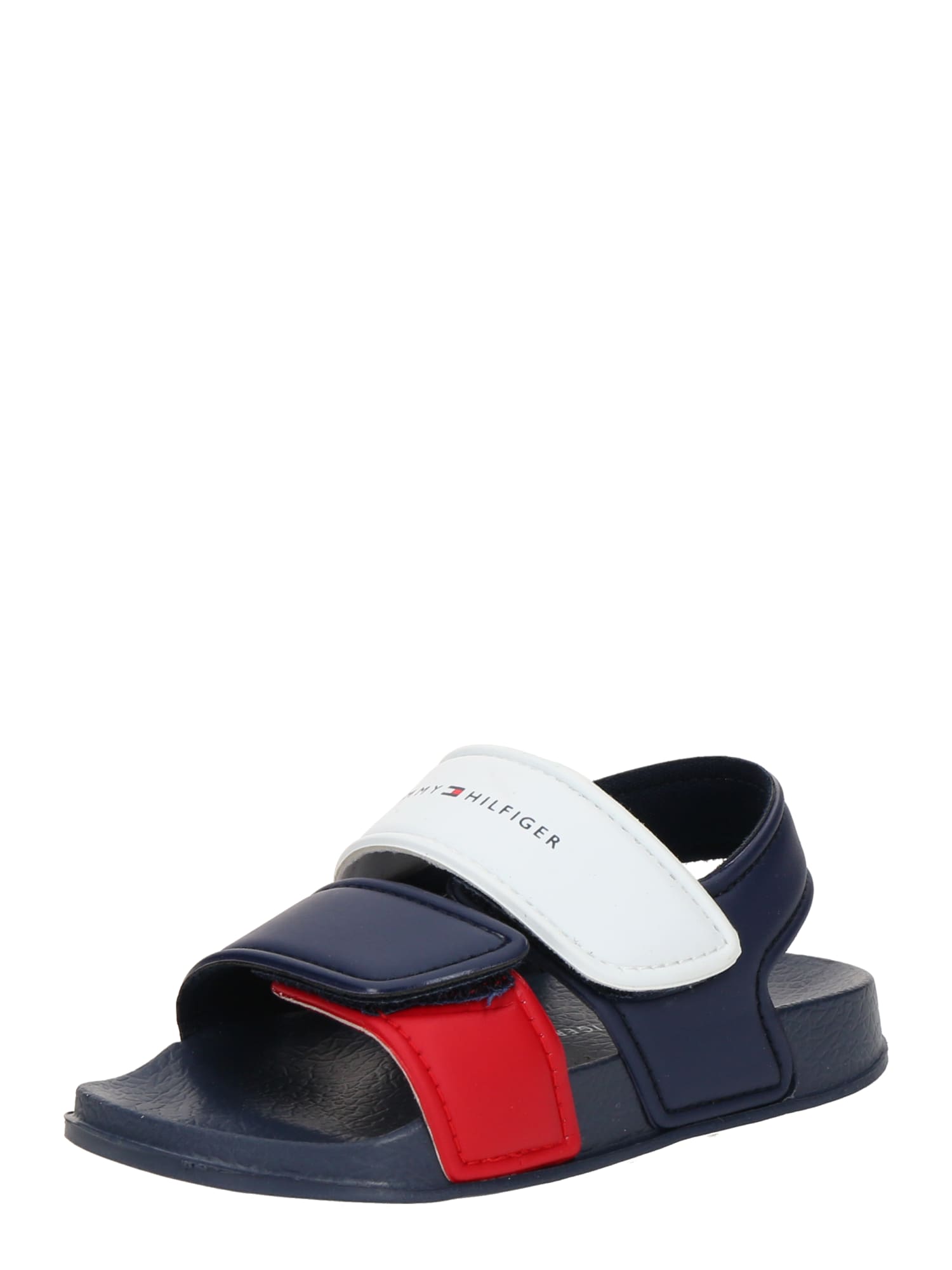 TOMMY HILFIGER Pantofi deschiși  bleumarin / roșu / alb