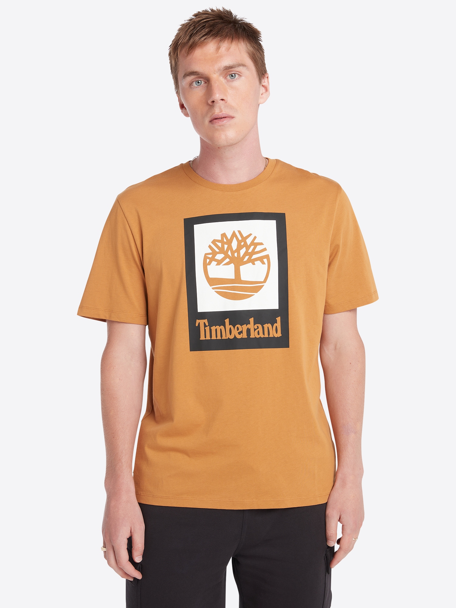 TIMBERLAND Póló  világosbarna / fekete / fehér termék 2. képe