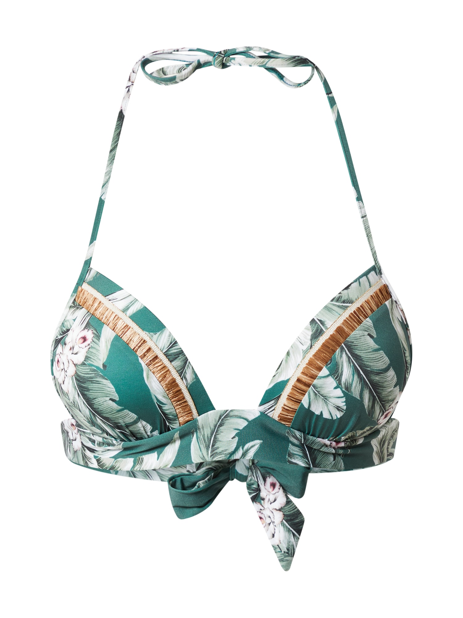 watercult Bikinio viršutinė dalis žalia / pastelinė žalia / balta / bronzinė