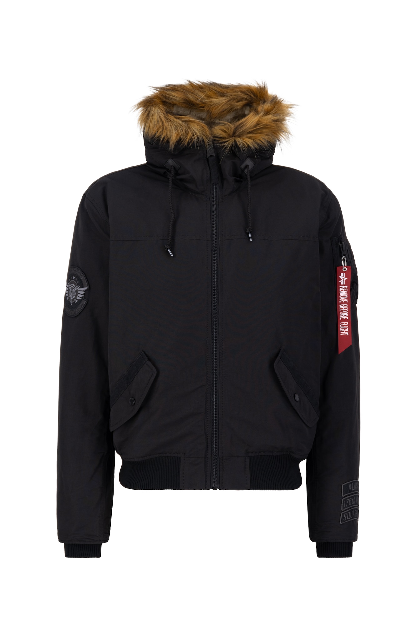ALPHA INDUSTRIES Téli dzseki 'Arctic Guardians'  barna melír / vérvörös / fekete / fehér akciós termékkép 1