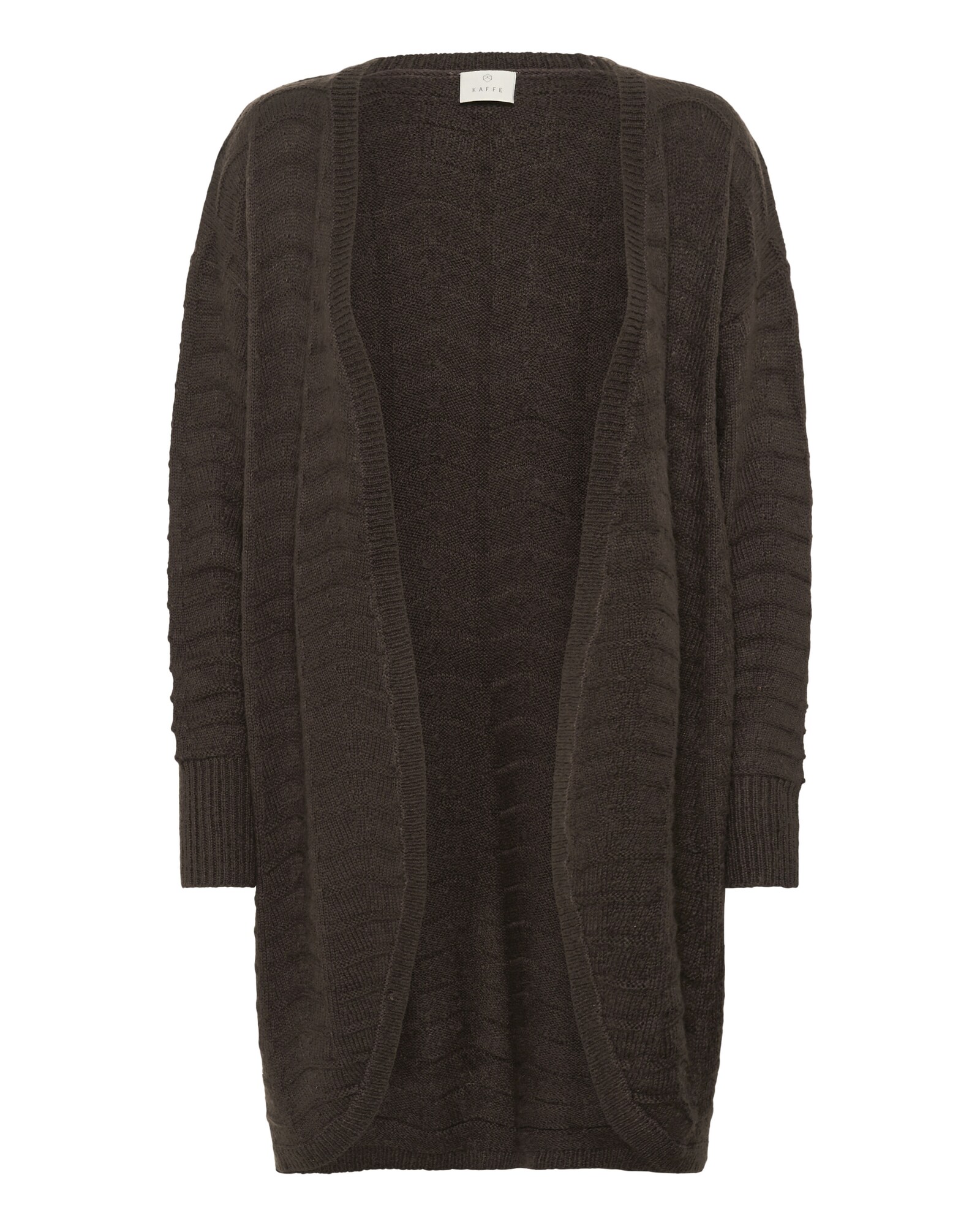 Kaffe Geacă tricotată KAEmria  maro închis