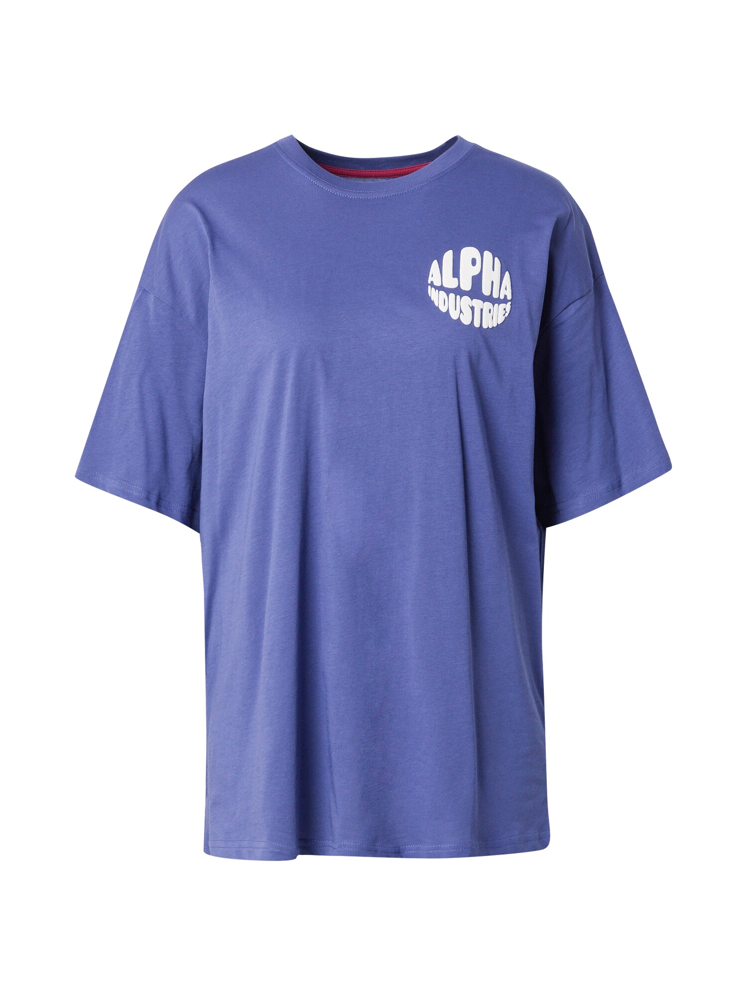 ALPHA INDUSTRIES Tricou  albastru violet / alb