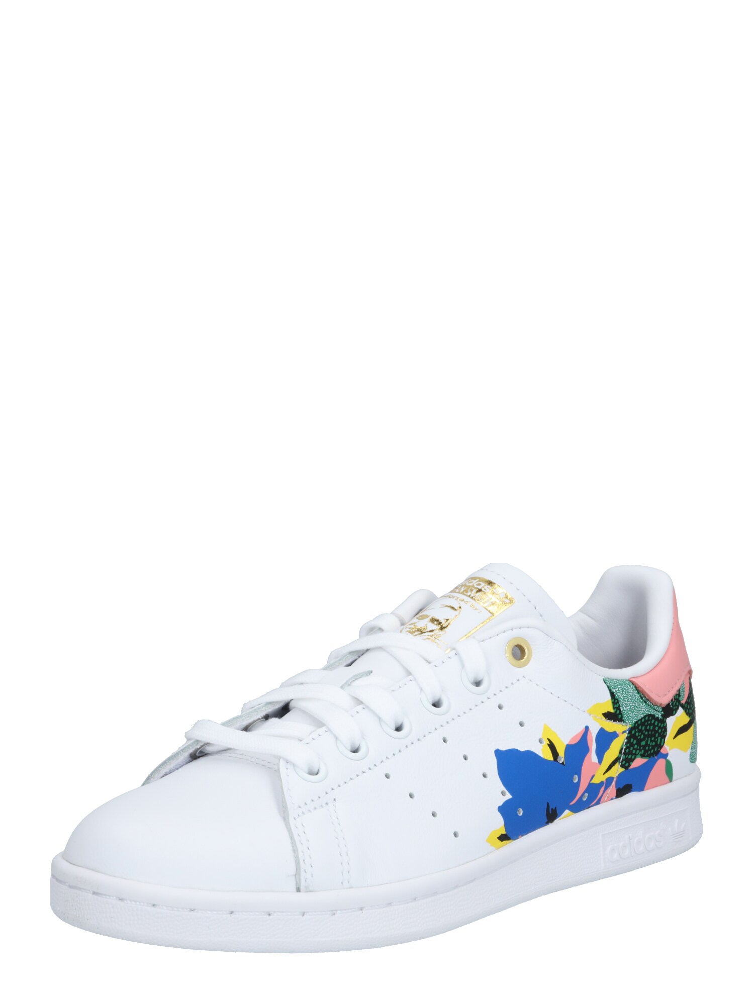 ADIDAS ORIGINALS Sportbačiai be auliuko 'Stan Smith'  auksas / rožinė / mėlyna / balta