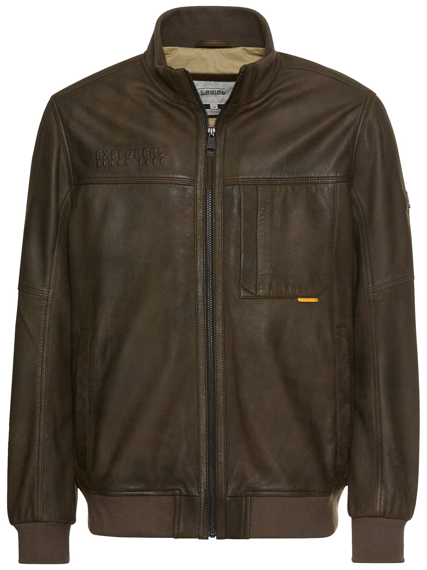 Thumbnail - Lederjacke mit Bomberkragen