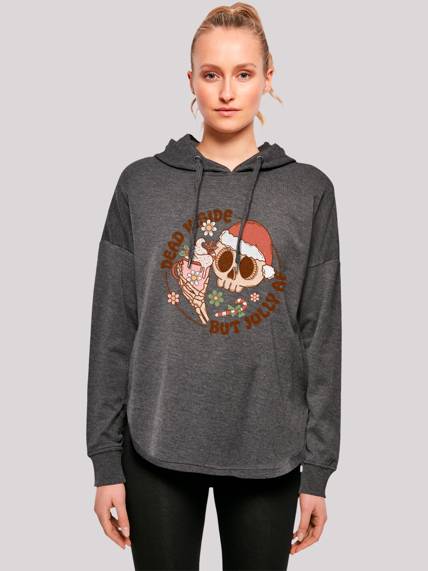 Thumbnail - F4NT4STIC Sweatshirt Dead inside but jolly AF Christmas