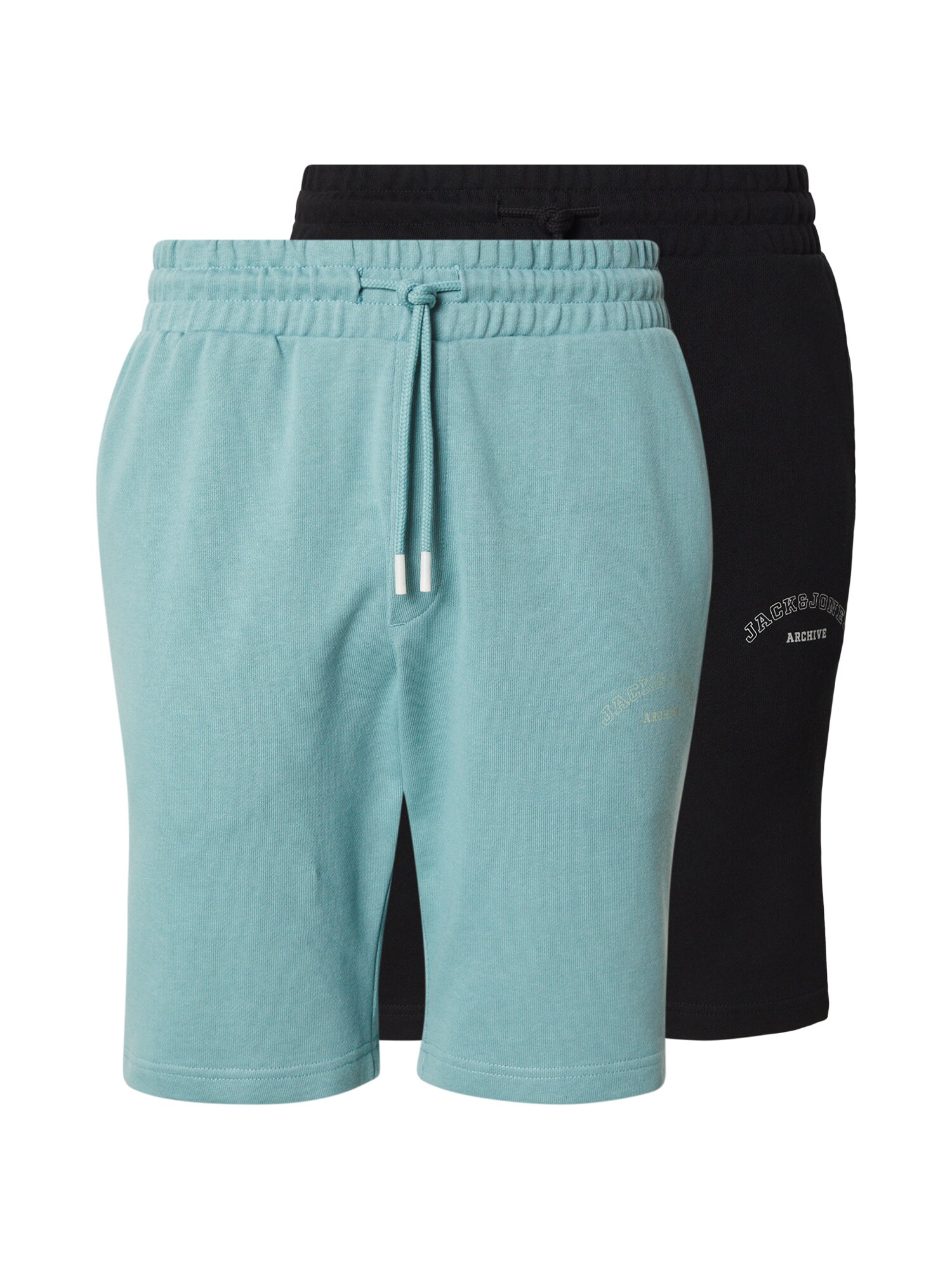 JACK & JONES Nohavice 'JPSTGORDON'  pastelovo zelená / čierna