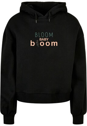 Merchcode Sweatshirt ‘Spring – Bloom Baby’ Groen / Poederroze / Zwart