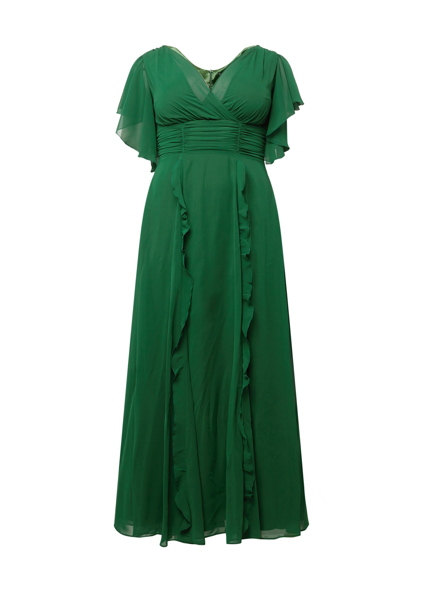 SWING Curve Vakarinė suknelė tamsiai žalia